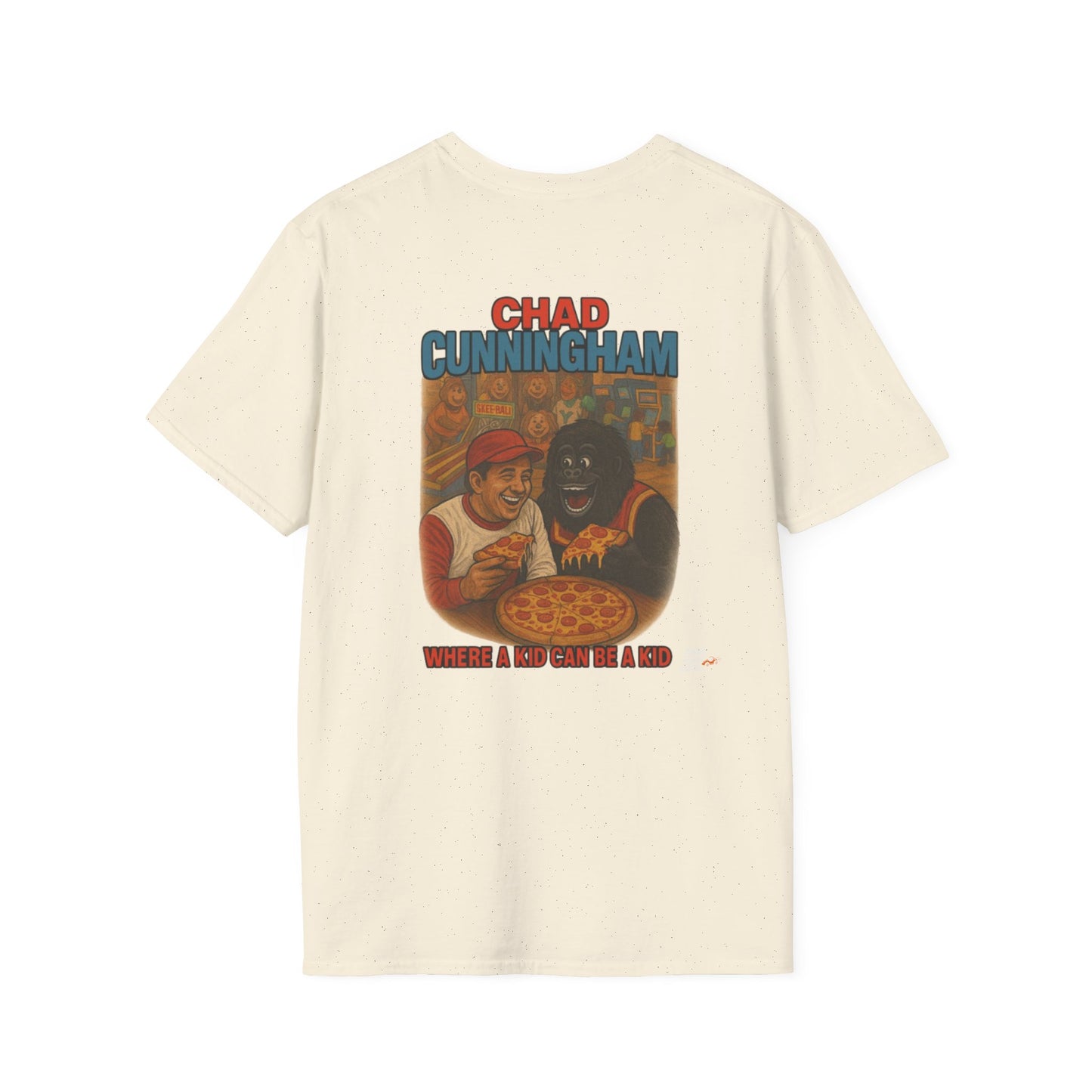 Vintage Style 90s Racing Tee Shirt CHAD CUNNINGHAM Showbiz Fake Track Racers
