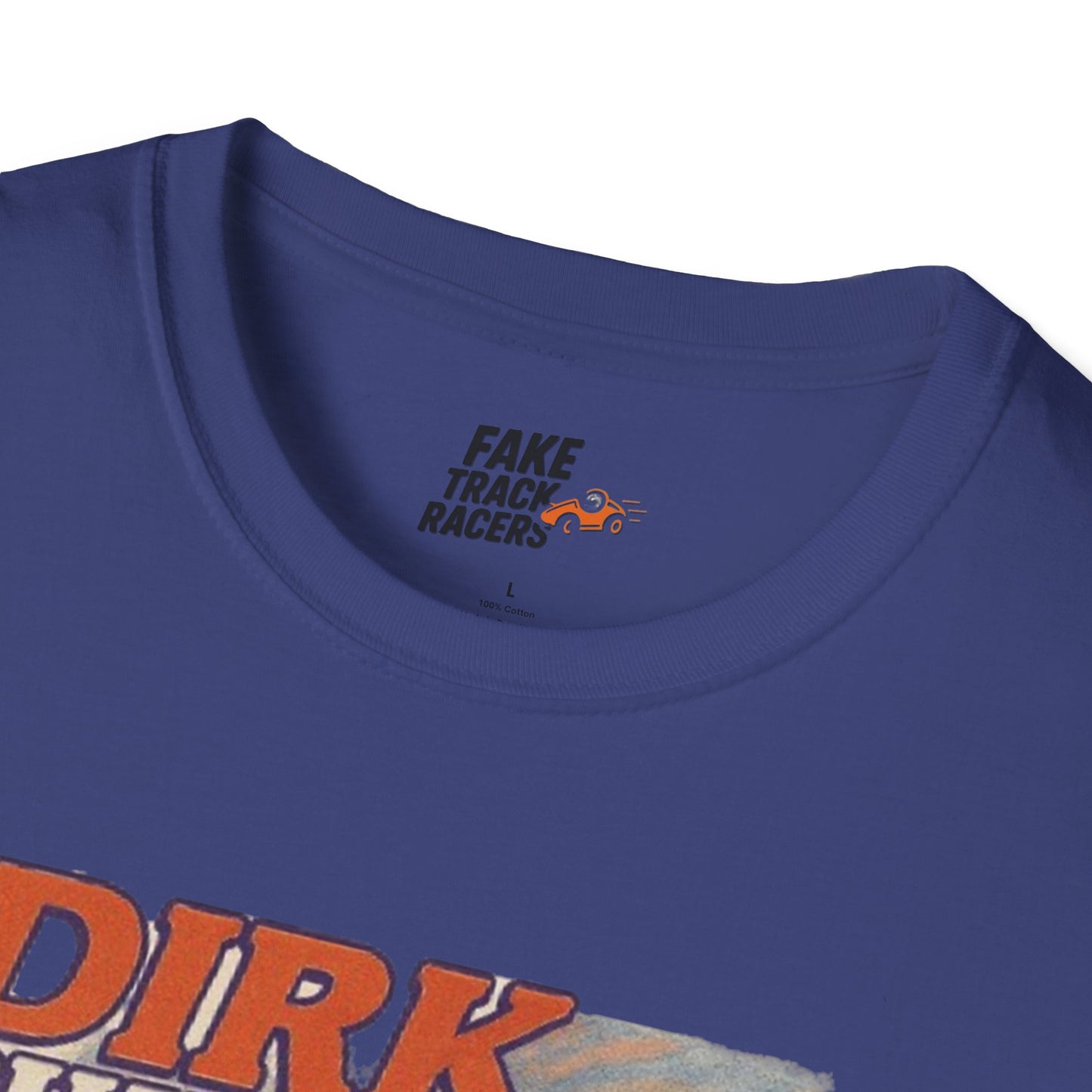 Vintage Style 90s Racing Tee DIRK CHUPWIPER DZ Fake Track Racers