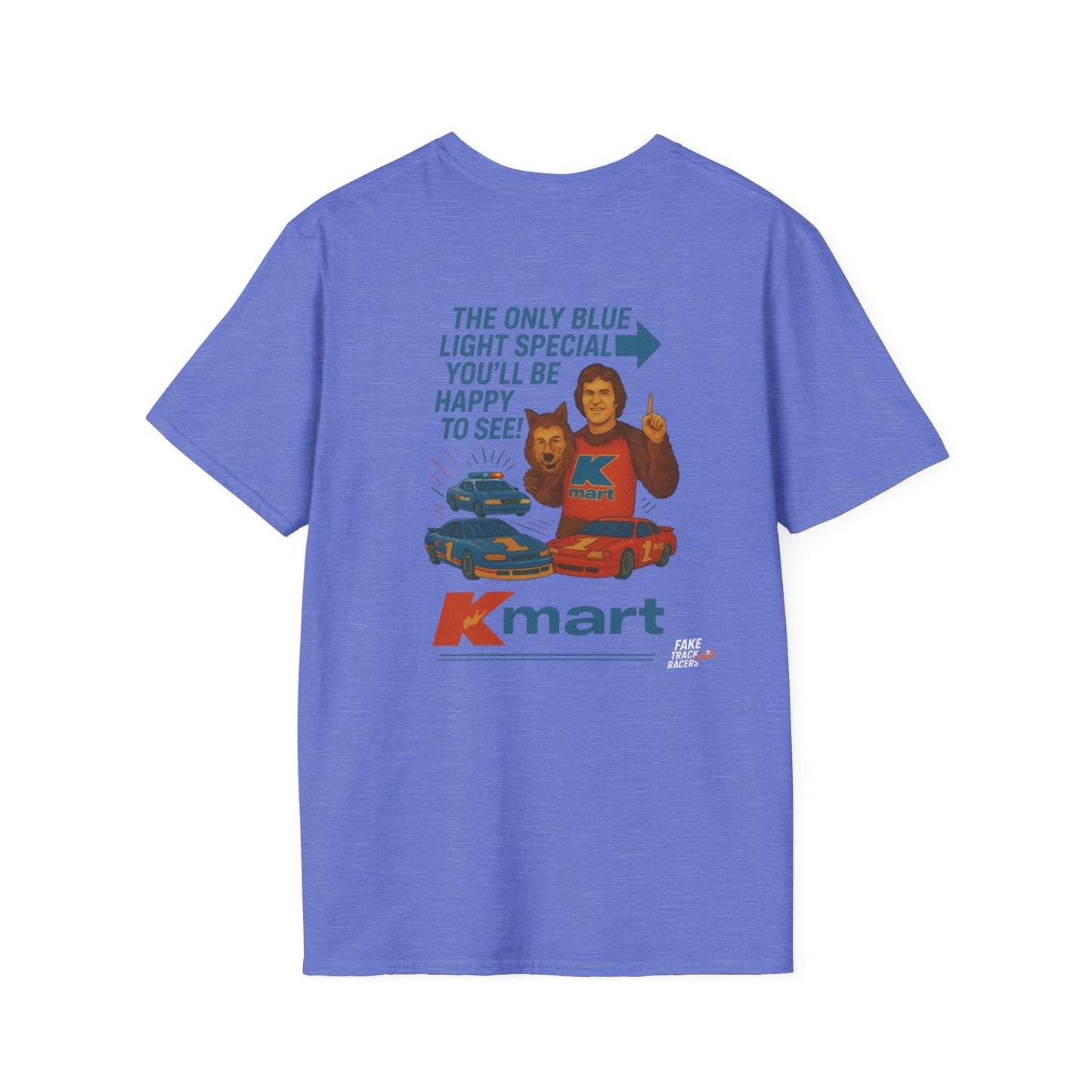 Vintage Style 90s Racing Tee Shirt RICKEY VALENTINE KMart Fake Track Racers