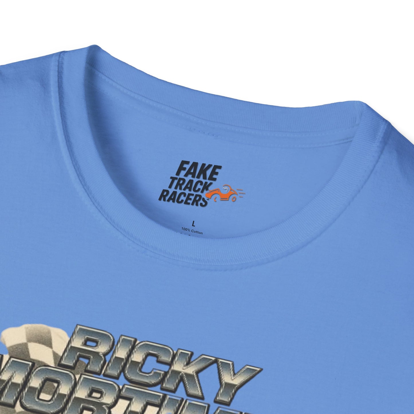 Vintage Style 90s Racing Tee Shirt RICKY MORTIMER PHOON Fake Track Racers
