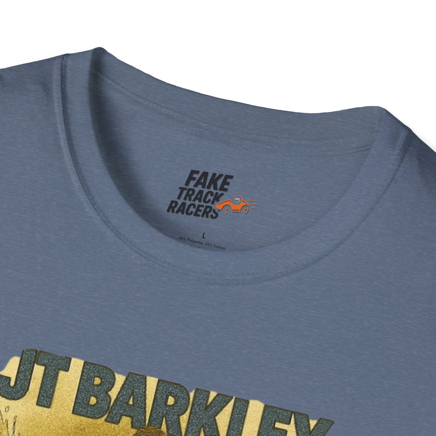 Vintage Style 90s Racing Tee Shirt JT BARKLEY Champion Shirt Fake Track Racers