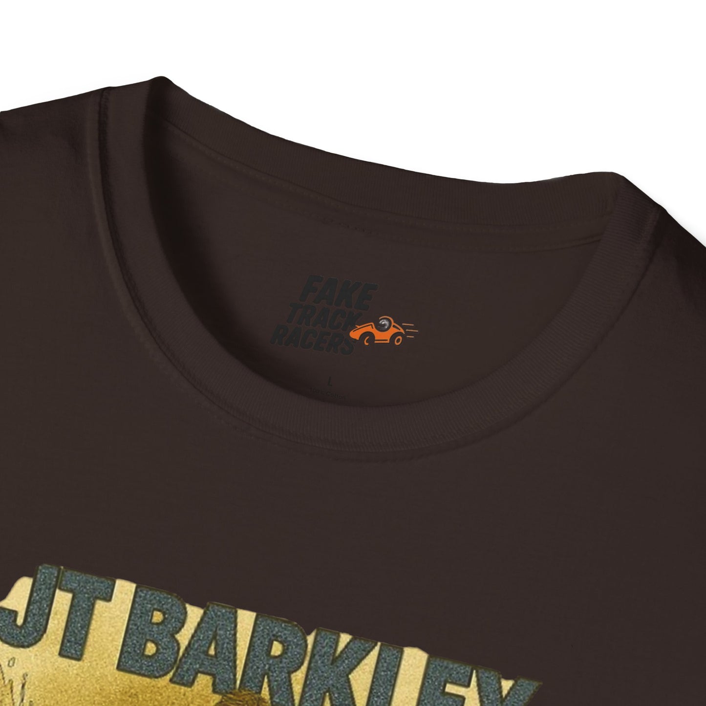 Vintage Style 90s Racing Tee Shirt JT BARKLEY Champion Shirt Fake Track Racers