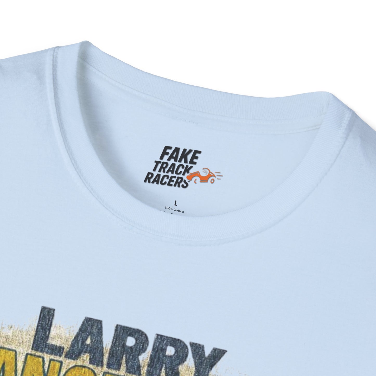 Vintage Style 90s Racing Tee Shirt LARRY DANGERMAN Deliver Shirt Fake Track Racers