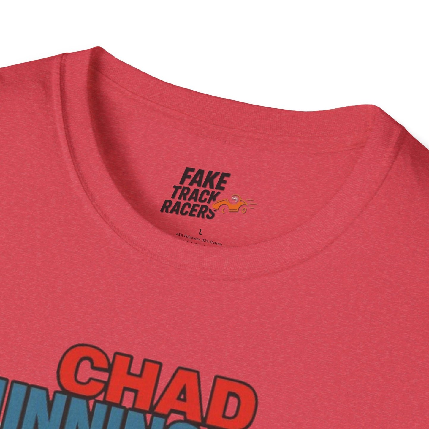 Vintage Style 90s Racing Tee Shirt CHAD CUNNINGHAM Showbiz Fake Track Racers