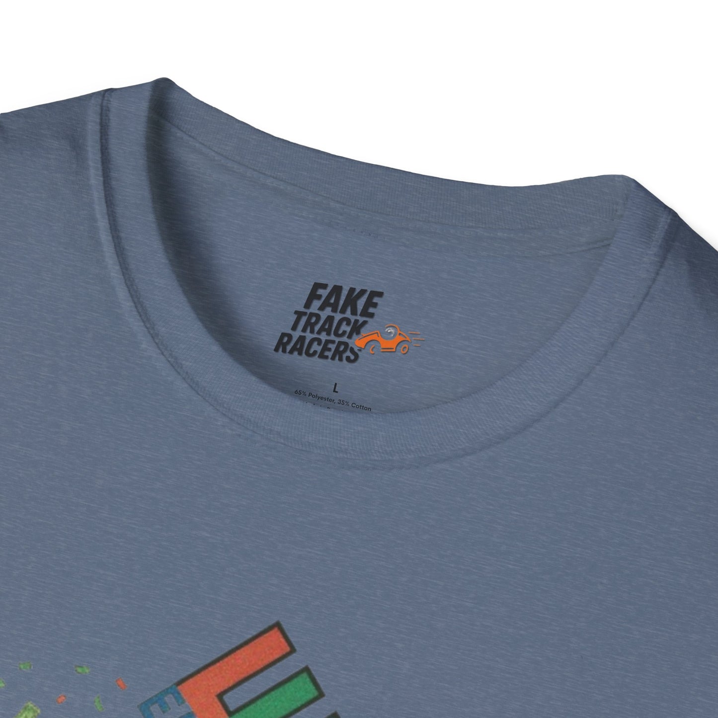 Vintage Style 90s Racing Tee Shirt BUCK BLANKENSHIP Enron Fake Track Racers