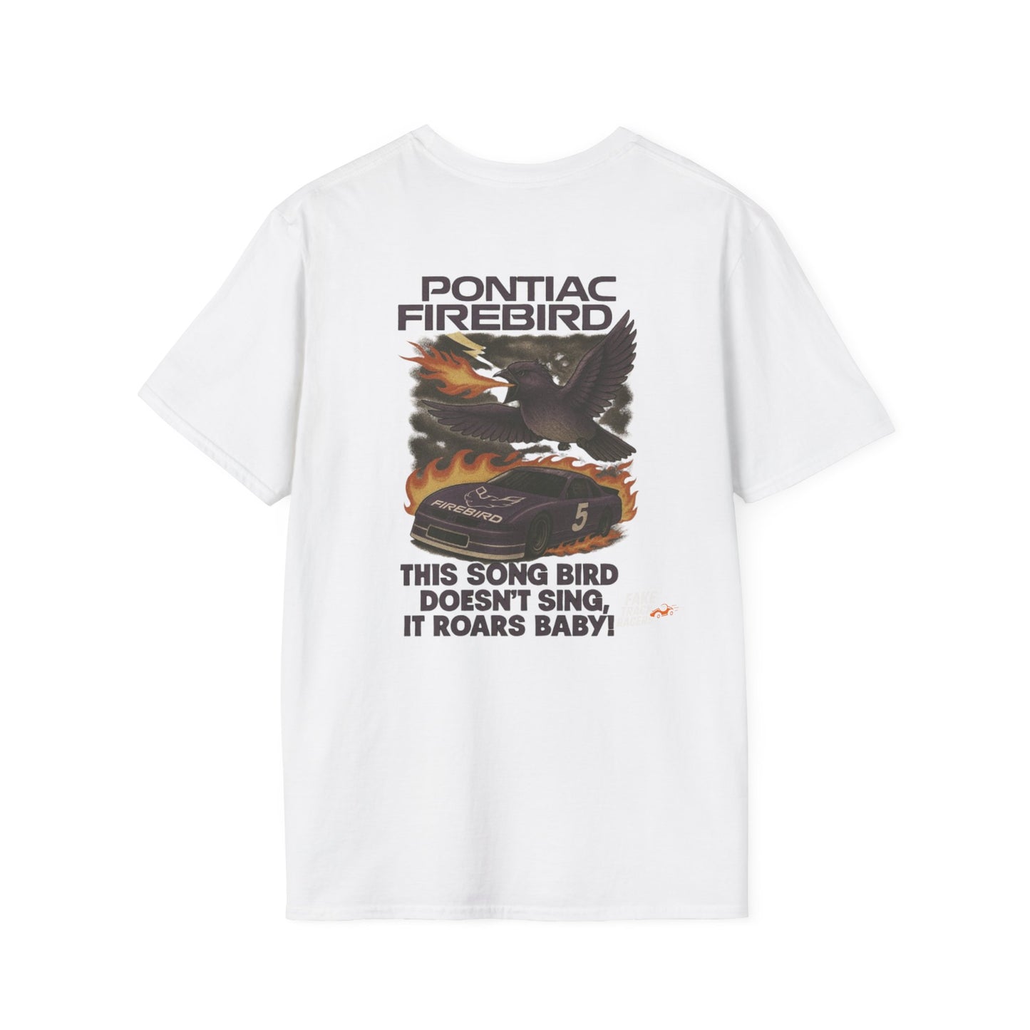 Vintage Style 90s Racing Tee Shirt BURT NIGHTINGALE Song Bird Fake Track Racers