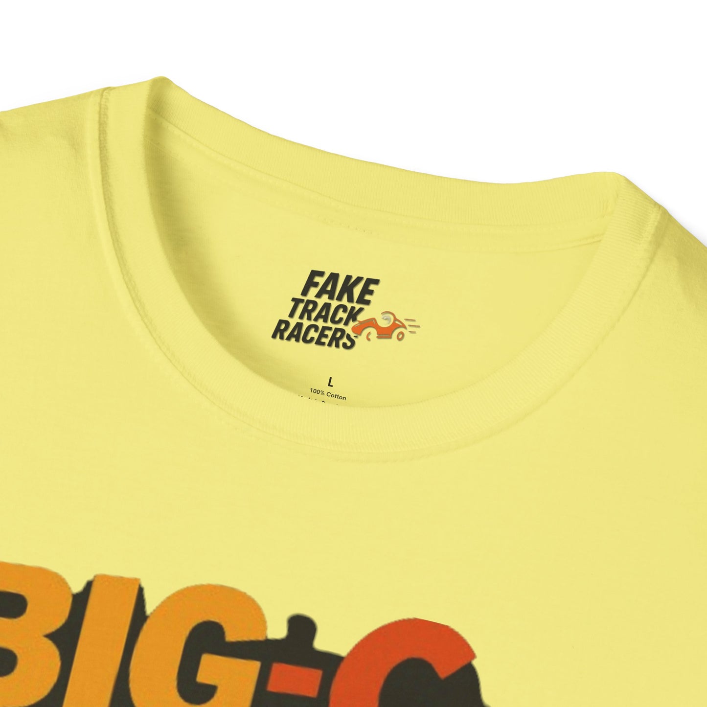 Vintage Style 90s Racing Tee Shirt TRIP HAMILTON BigC Fake Track Racers