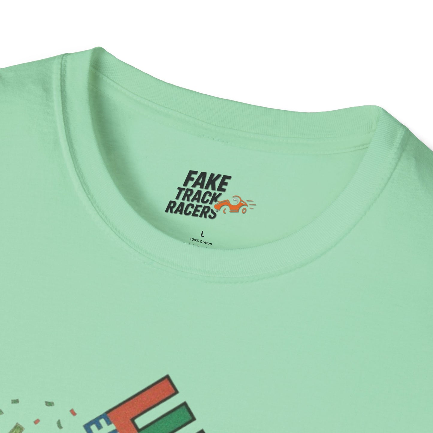Vintage Style 90s Racing Tee Shirt BUCK BLANKENSHIP Enron Fake Track Racers