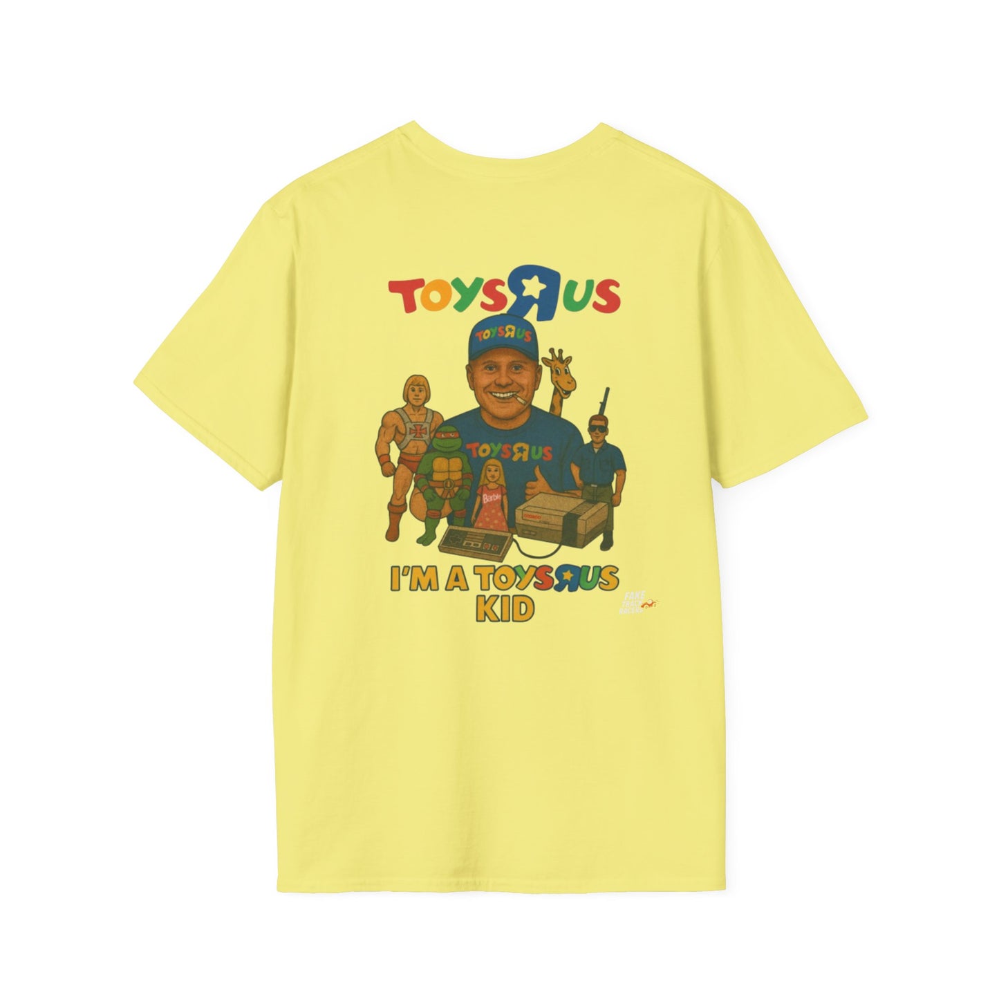 Vintage Style 90s Racing Tee Shirt BUDDY DINKKE Toys R Us Shirt Fake Track Racers