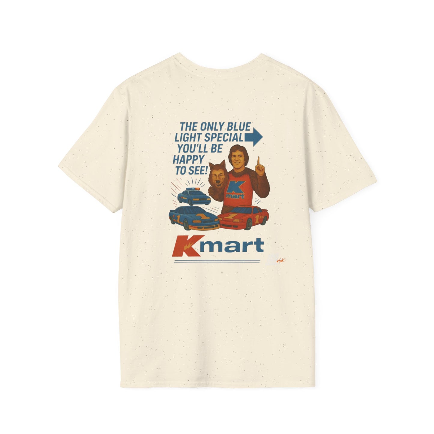 Vintage Style 90s Racing Tee Shirt RICKEY VALENTINE KMart Fake Track Racers