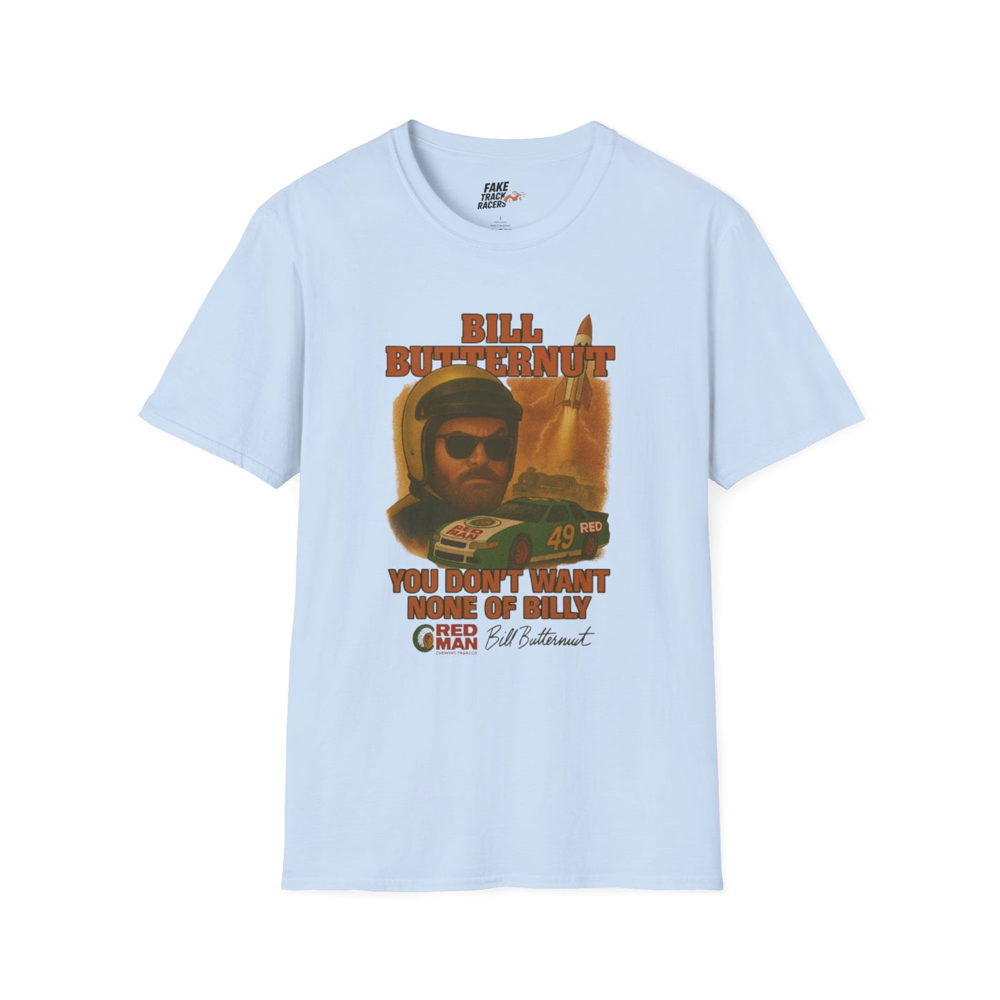 Vintage Style 90s Racing Tee Shirt BILLY BUTTERNUT Billy Shirt Fake Track Racers