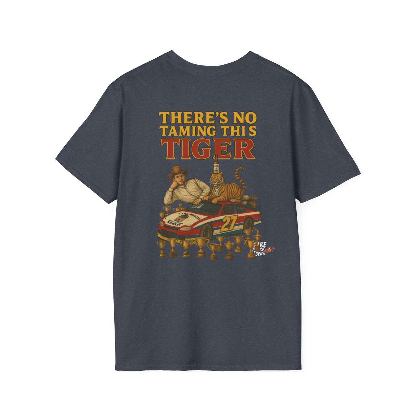 Vintage Style 90s Racing Tee Shirt STEVIE KREASY Whiskey Fake Track Racers