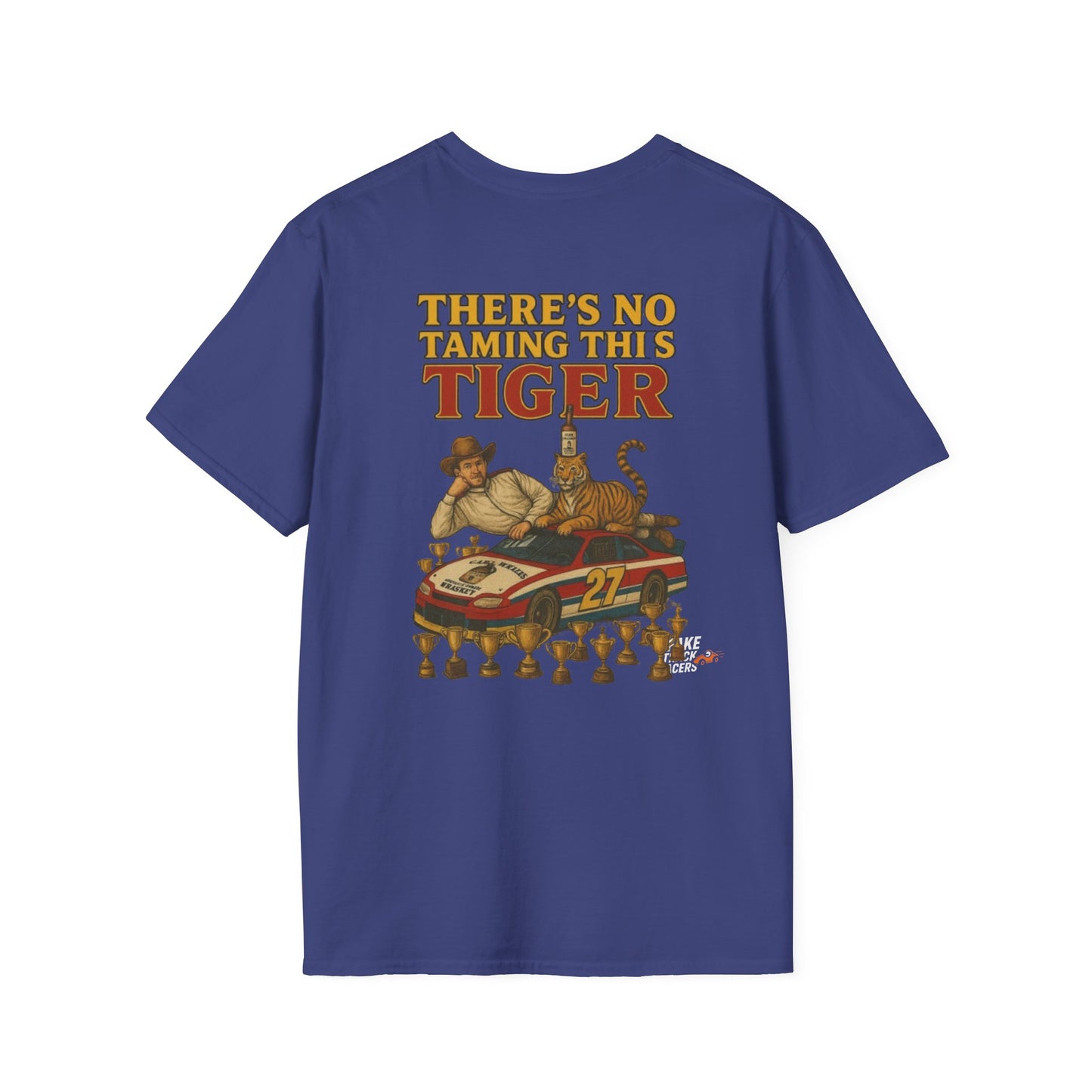 Vintage Style 90s Racing Tee Shirt STEVIE KREASY Whiskey Fake Track Racers