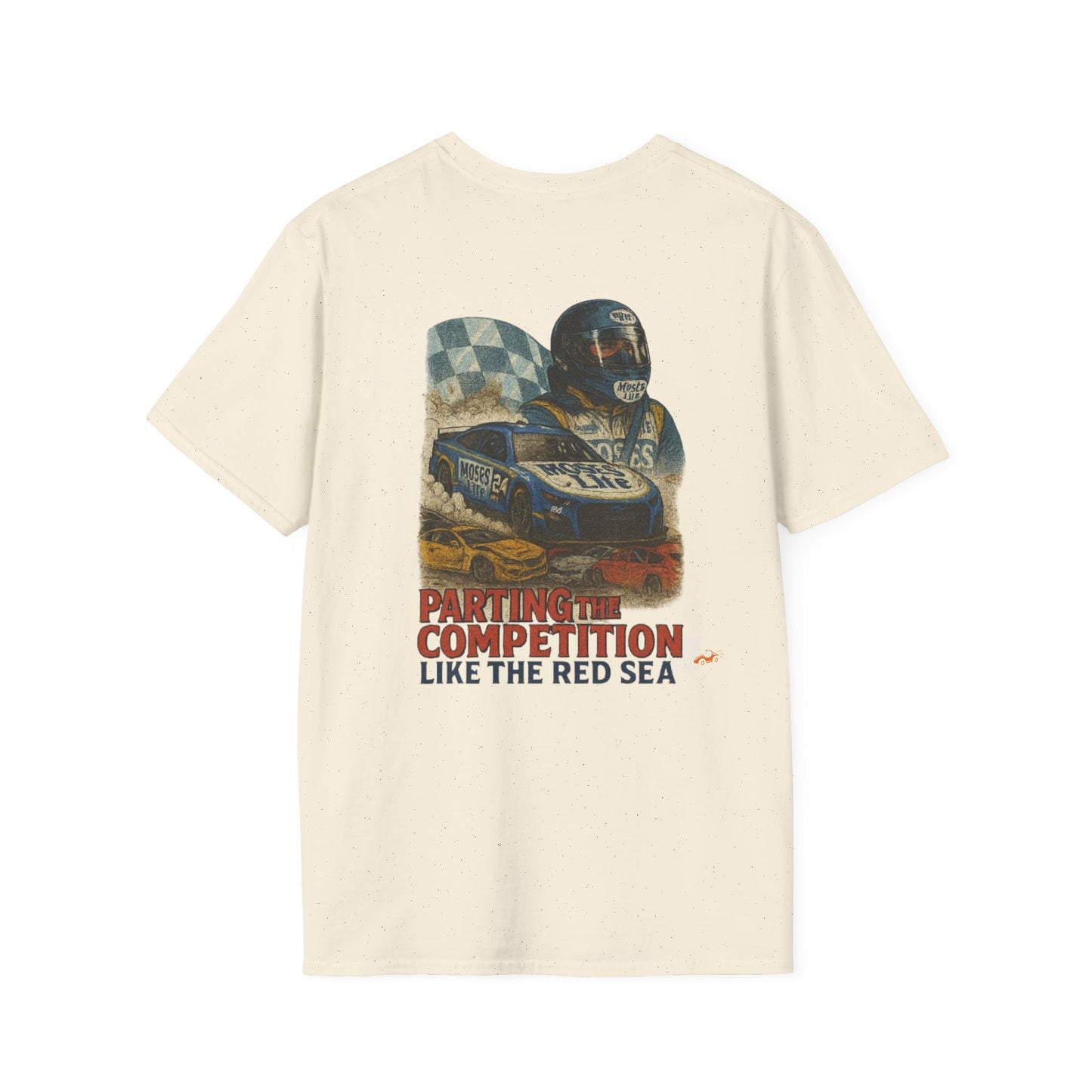 Vintage Style 90s Racing Tee Shirt CLINT SHARP MOSES LITE Fake Track Racers