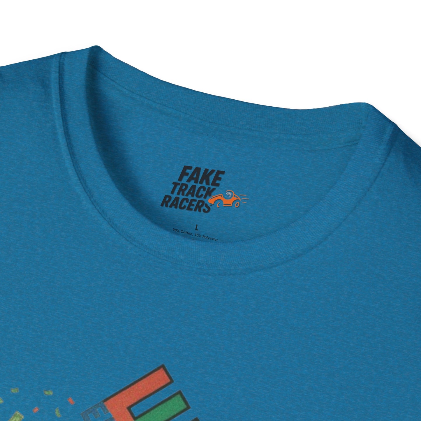 Vintage Style 90s Racing Tee Shirt BUCK BLANKENSHIP Enron Fake Track Racers