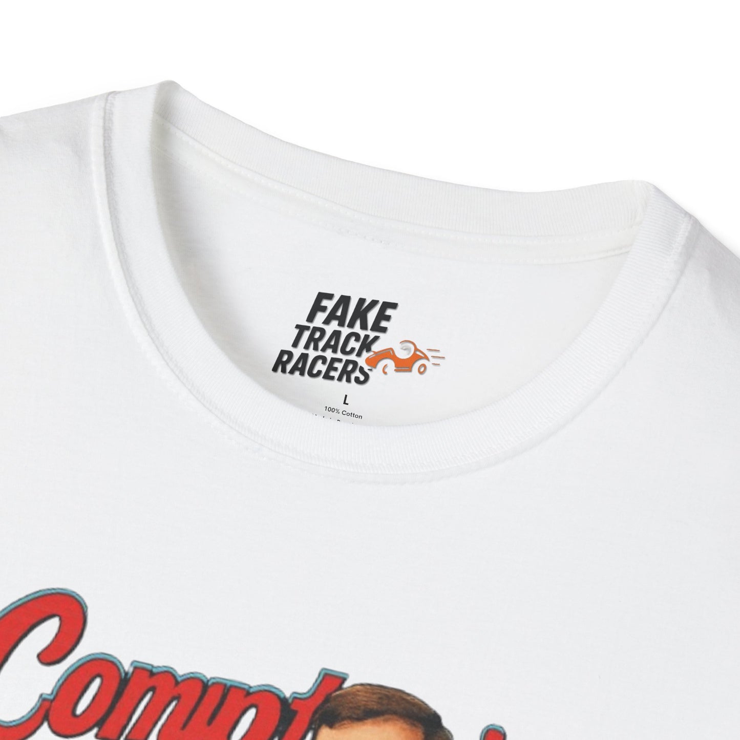 Vintage Style 90s Racing Tee Shirt GERONIMO LaFEET Comptons Fake Track Racers