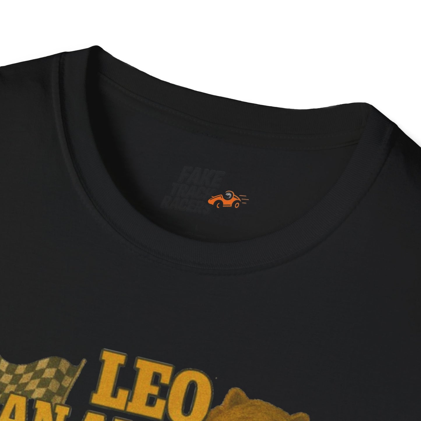 Vintage Style 90s Racing Tee Shirt LEO SAN ANTONIO Grizzly Shirt Fake Track Racers