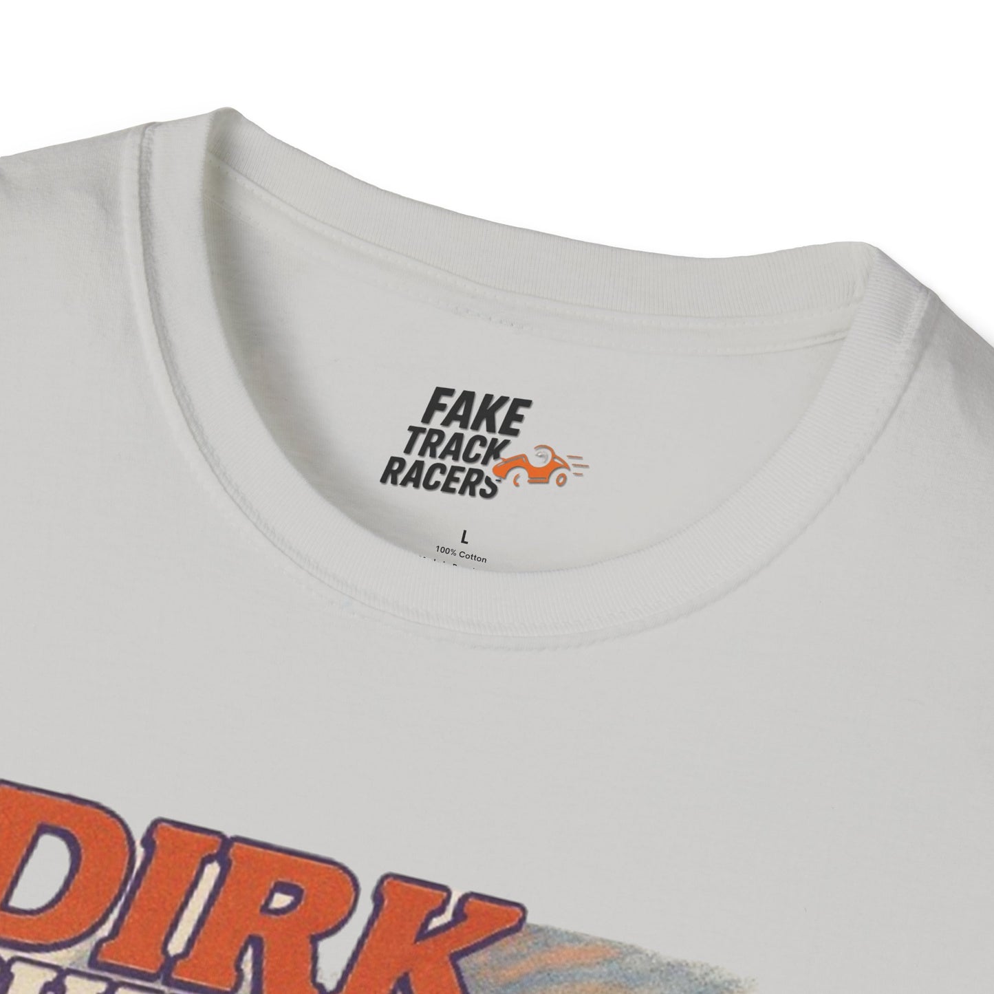 Vintage Style 90s Racing Tee DIRK CHUPWIPER DZ Fake Track Racers