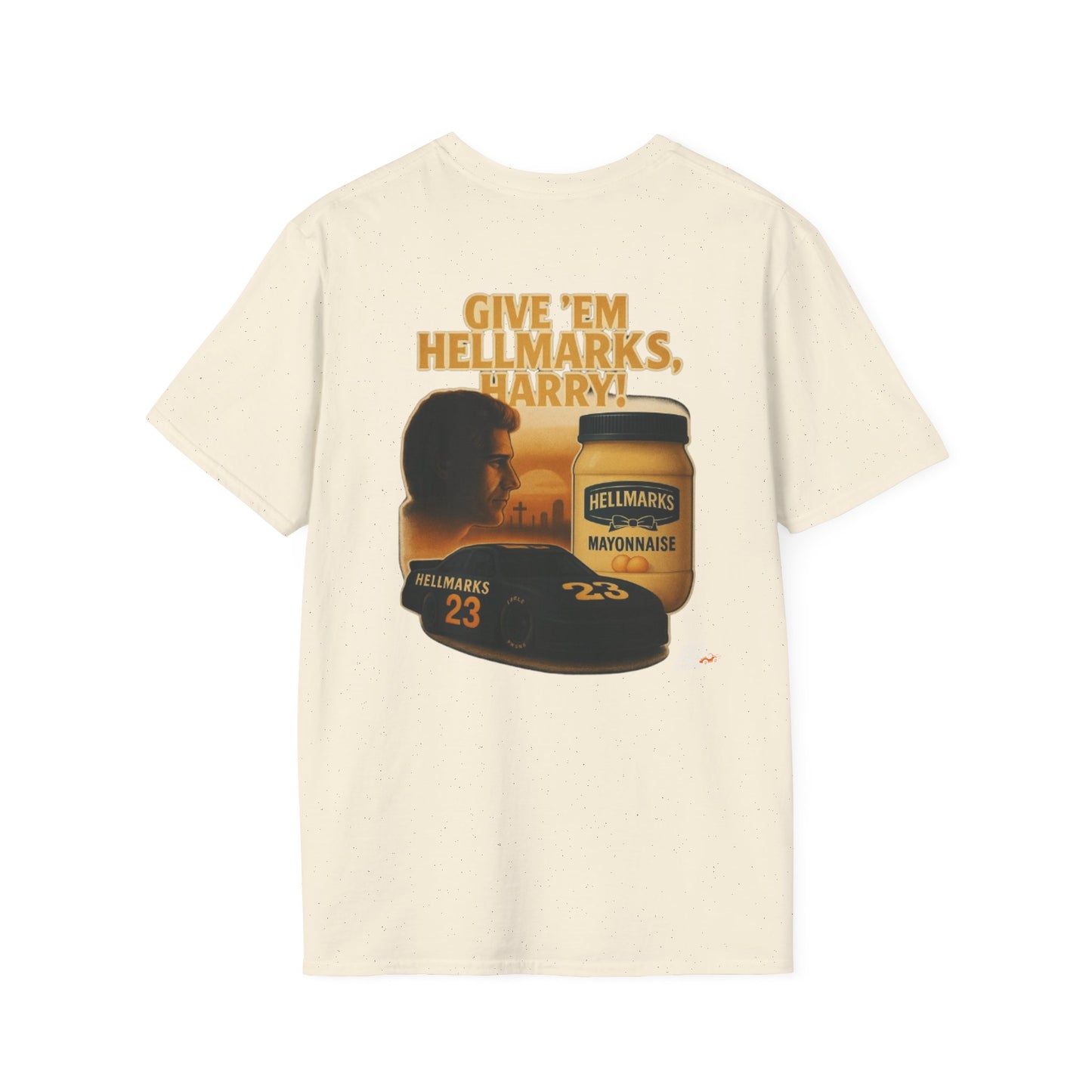 Vintage Style 90s Racing Tee Shirt HARRY MAPLETHORPE Hellmark's Fake Track Racers