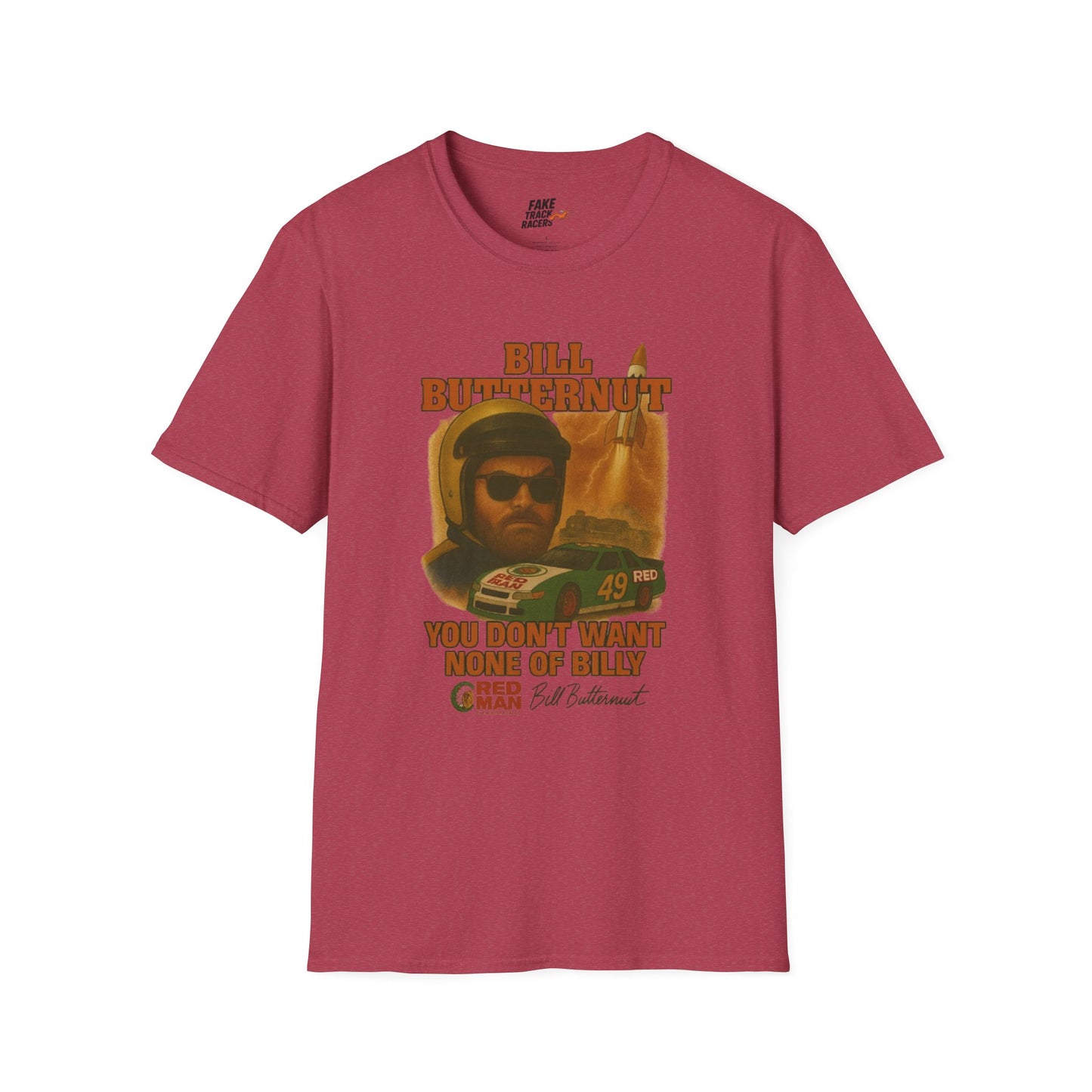Vintage Style 90s Racing Tee Shirt BILLY BUTTERNUT Billy Shirt Fake Track Racers