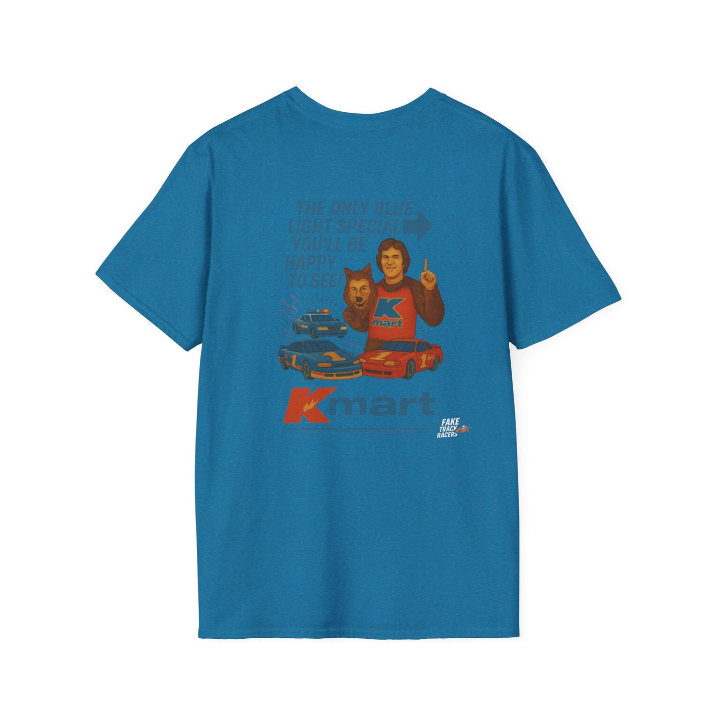 Vintage Style 90s Racing Tee Shirt RICKEY VALENTINE KMart Fake Track Racers