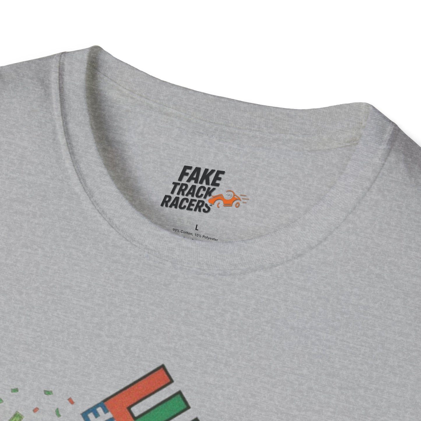 Vintage Style 90s Racing Tee Shirt BUCK BLANKENSHIP Enron Fake Track Racers