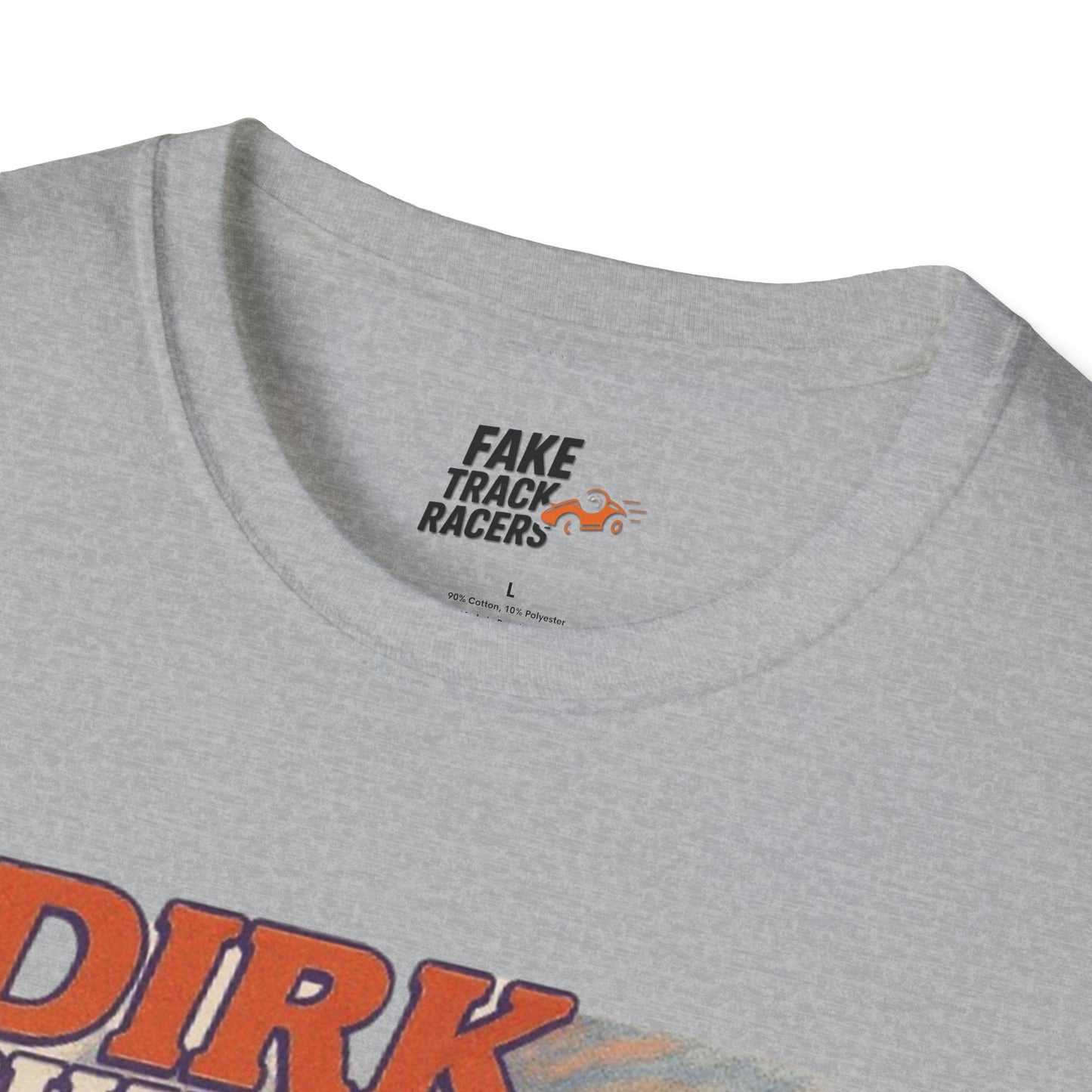 Vintage Style 90s Racing Tee DIRK CHUPWIPER DZ Fake Track Racers