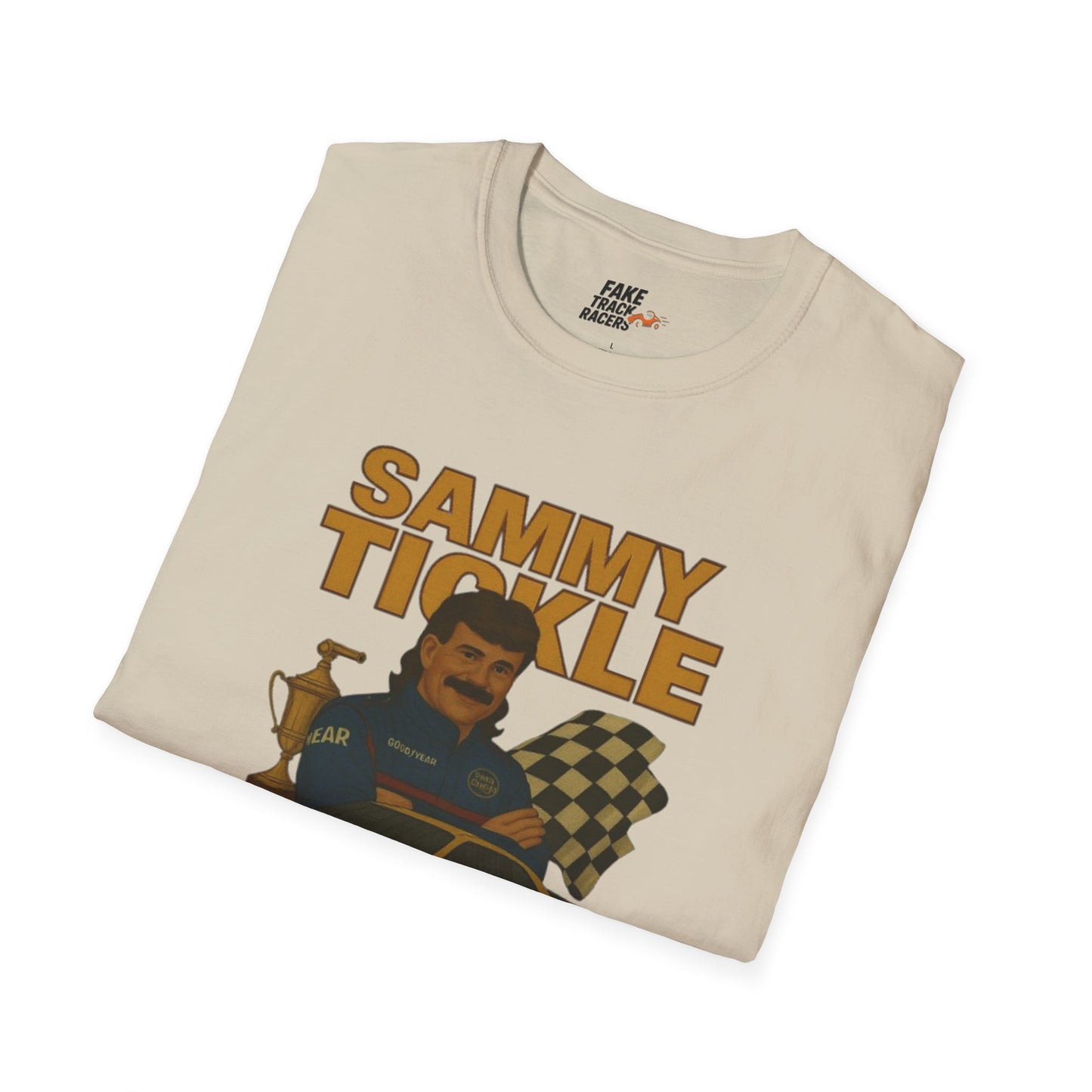 Vintage Style Racing Tee Shirt SAMMY TICKLE, 1988 Champion Shirt Fake Track Racers