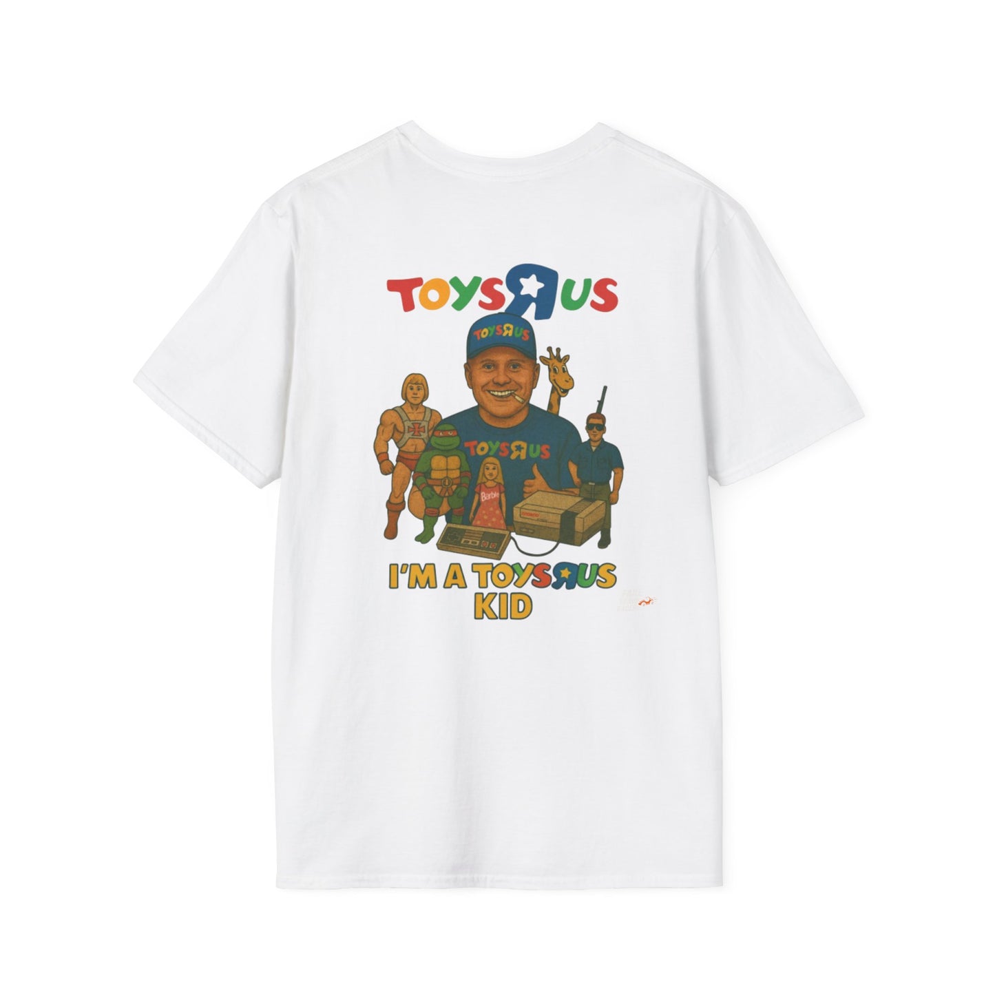 Vintage Style 90s Racing Tee Shirt BUDDY DINKKE Toys R Us Shirt Fake Track Racers
