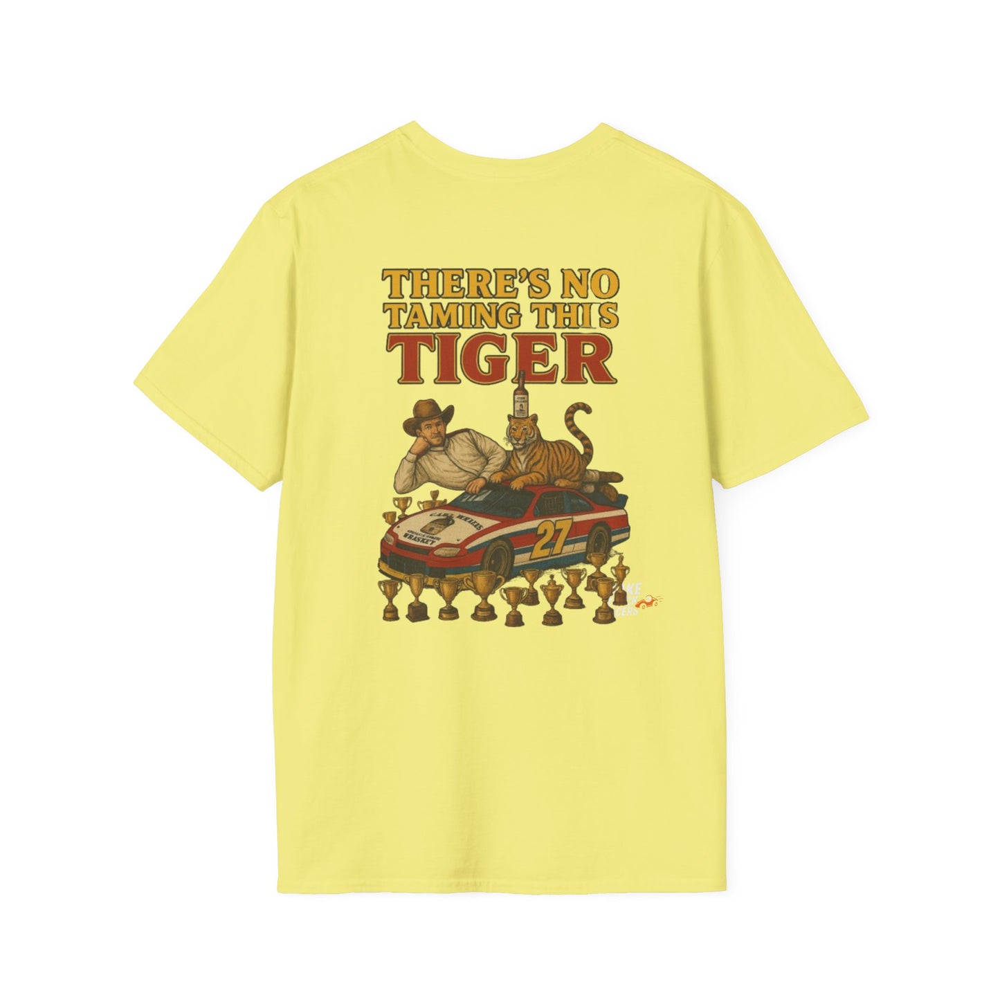 Vintage Style 90s Racing Tee Shirt STEVIE KREASY Whiskey Fake Track Racers