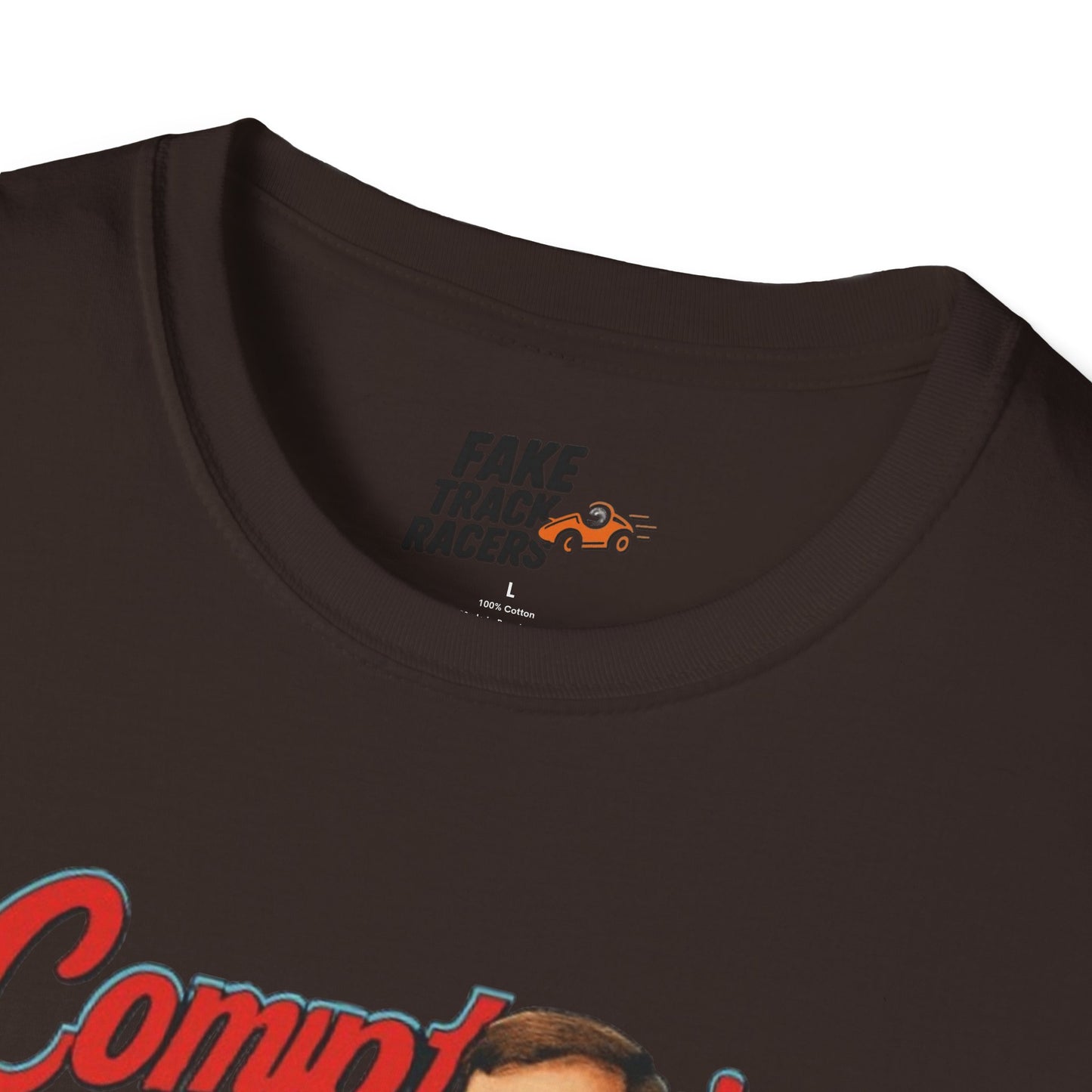 Vintage Style 90s Racing Tee Shirt GERONIMO LaFEET Comptons Fake Track Racers
