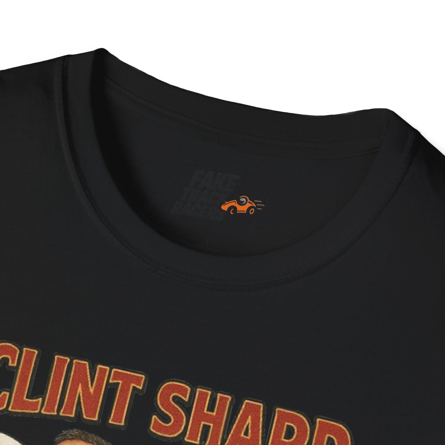 Vintage Style 90s Racing Tee Shirt CLINT SHARP MOSES LITE Fake Track Racers