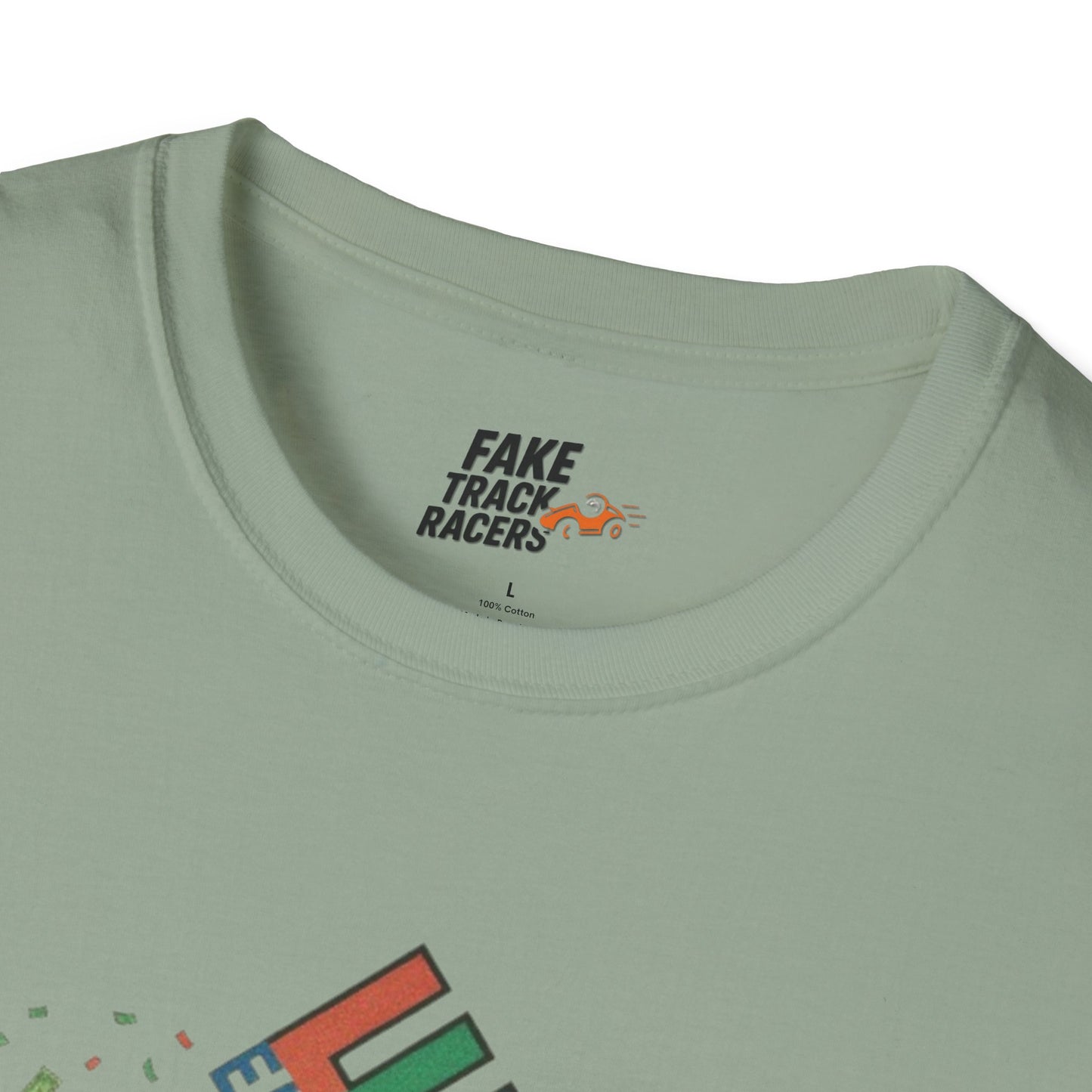 Vintage Style 90s Racing Tee Shirt BUCK BLANKENSHIP Enron Fake Track Racers