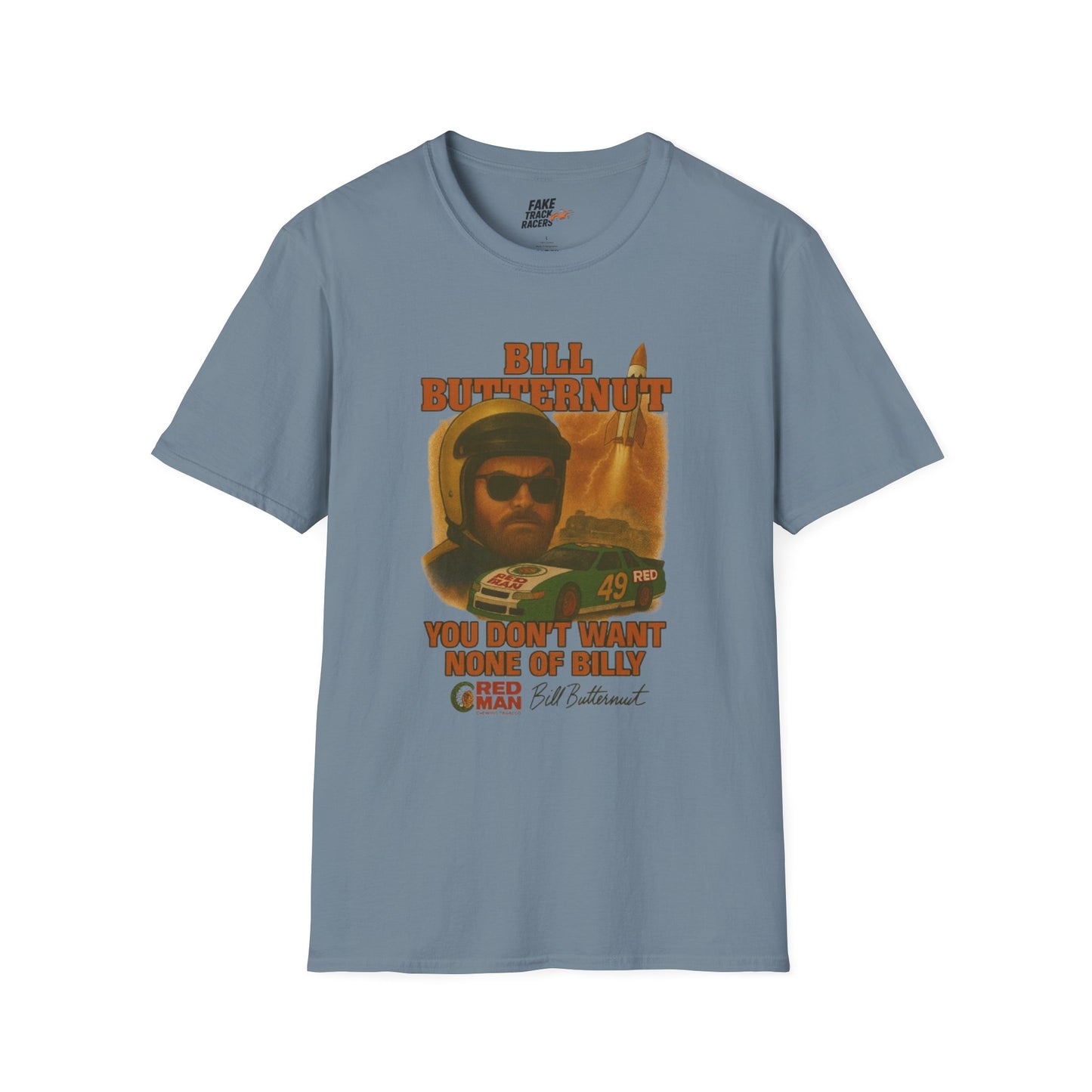 Vintage Style 90s Racing Tee Shirt BILLY BUTTERNUT Billy Shirt Fake Track Racers