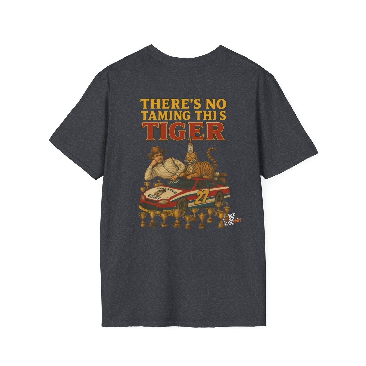 Vintage Style 90s Racing Tee Shirt STEVIE KREASY Whiskey Fake Track Racers
