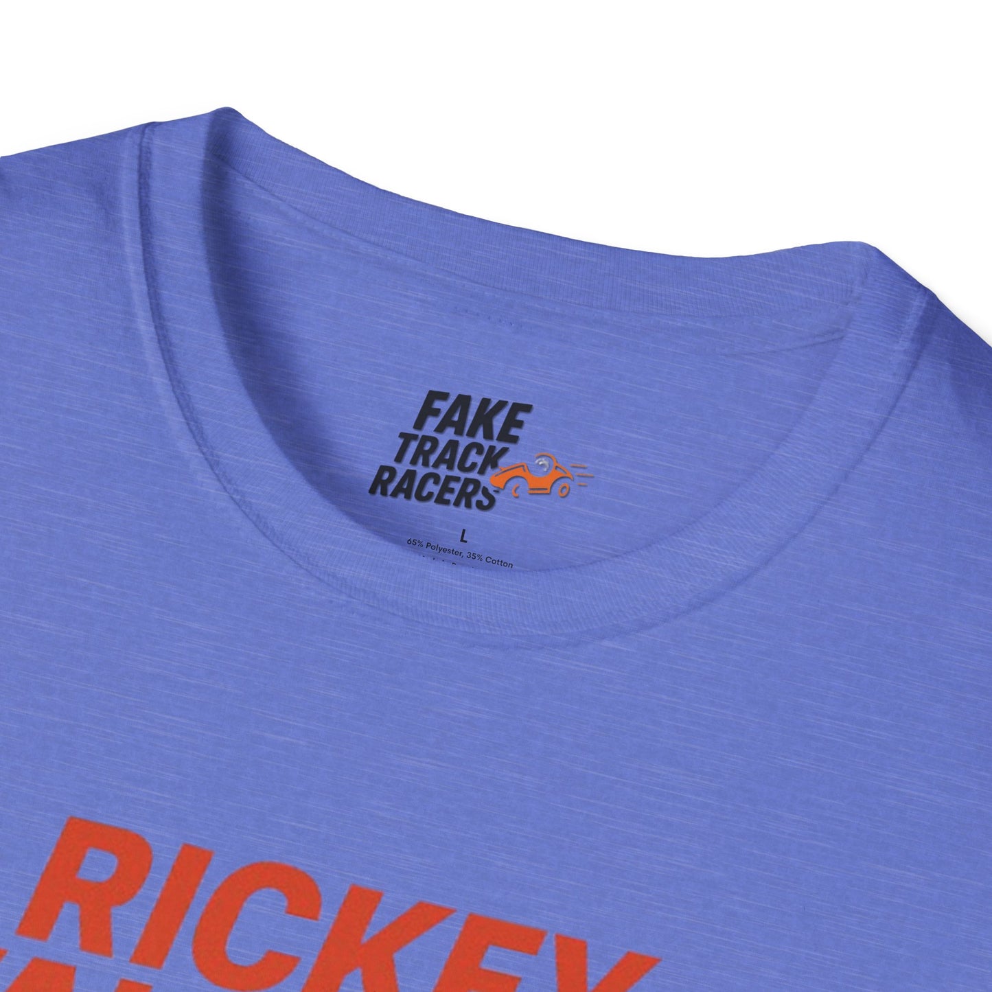 Vintage Style 90s Racing Tee Shirt RICKEY VALENTINE KMart Fake Track Racers