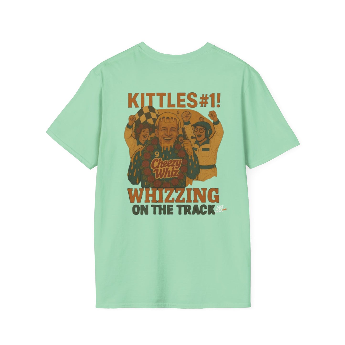 Vintage Style 90s Racing Tee Shirt TRENT KITTLES ROY Fake Track Racers