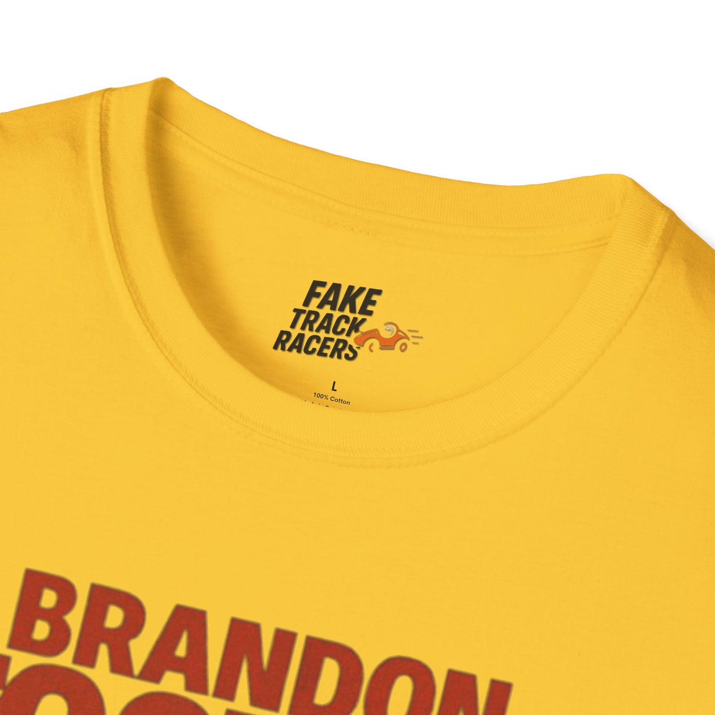 Vintage Style 90s Racing Tee Shirt BRANDON TOOTOO Alaska Fake Track Racers