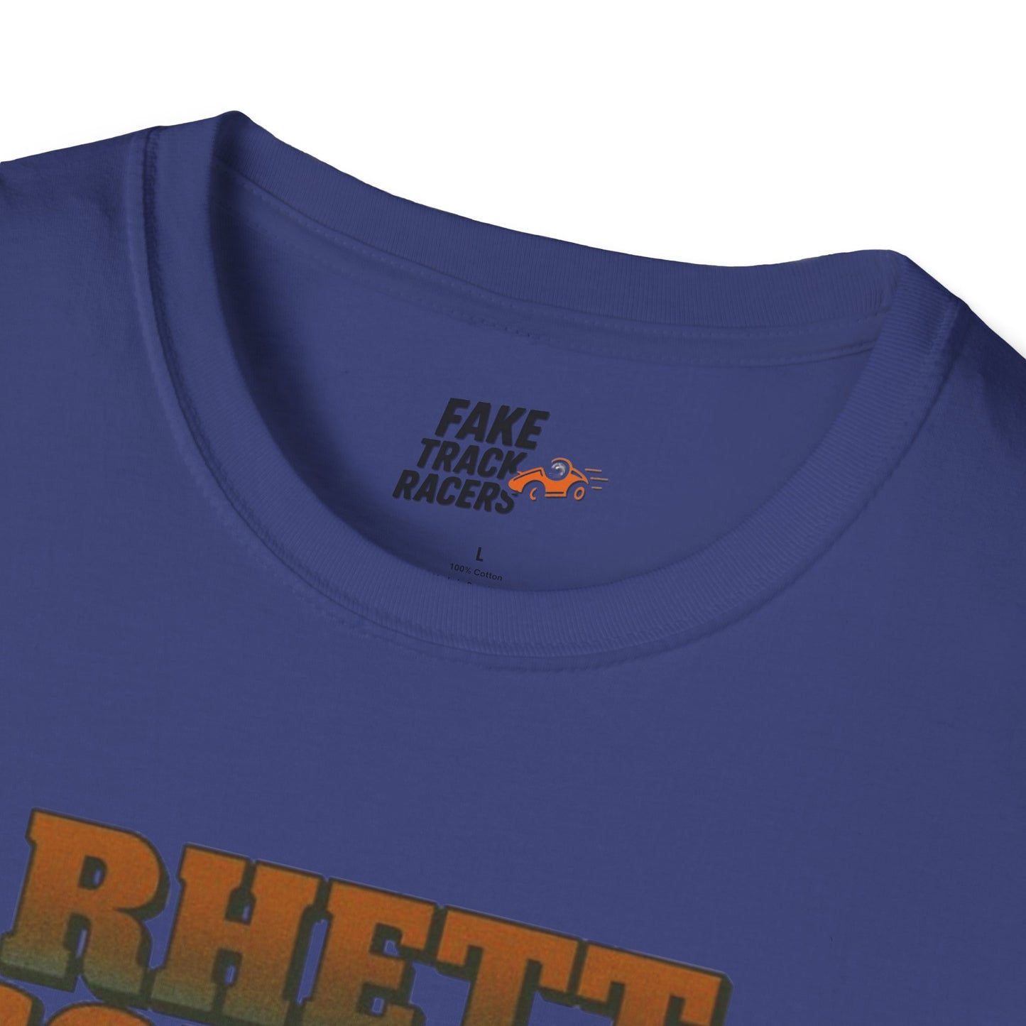 Vintage 90s Racing Tee Shirt RHETT COWAN, Fake Track Racing Shirt