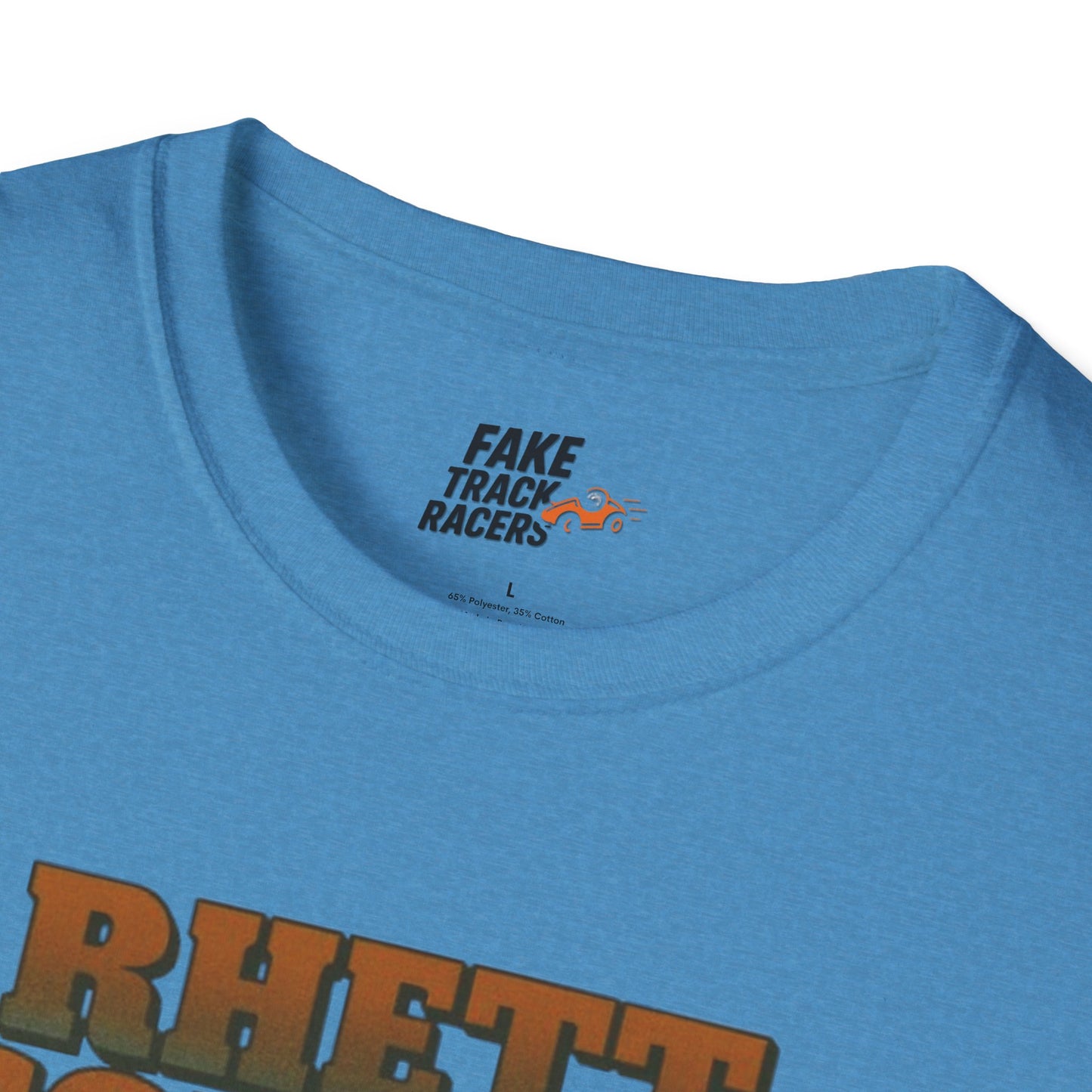 Vintage 90s Racing Tee Shirt RHETT COWAN, Fake Track Racing Shirt