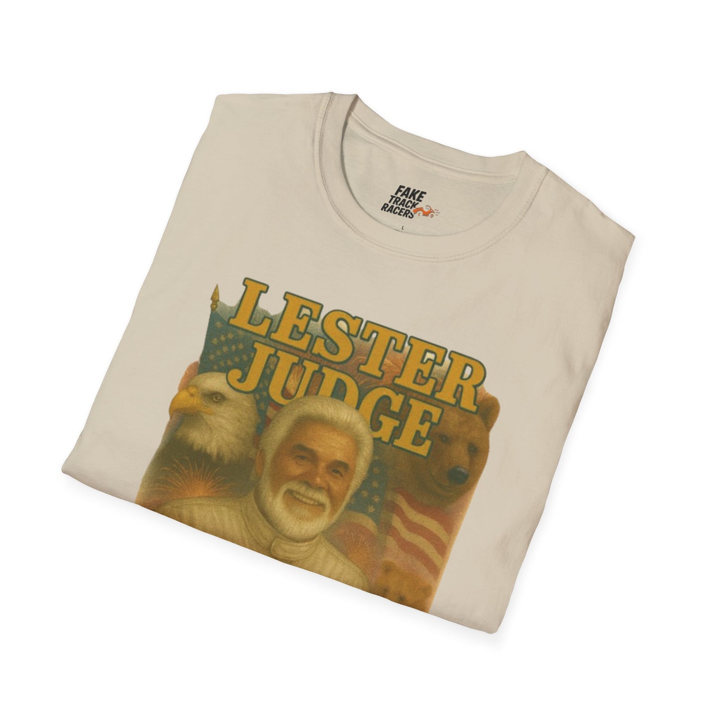 Vintage Style 90s Racing Tee Shirt LESTER JUDGE Memorial Shirt Fake Track Racers