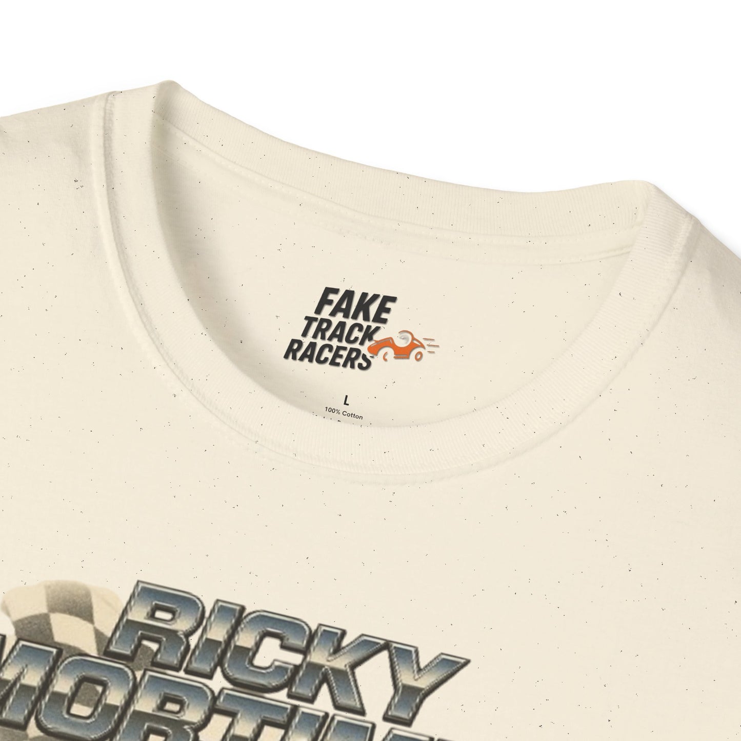 Vintage Style 90s Racing Tee Shirt RICKY MORTIMER PHOON Fake Track Racers