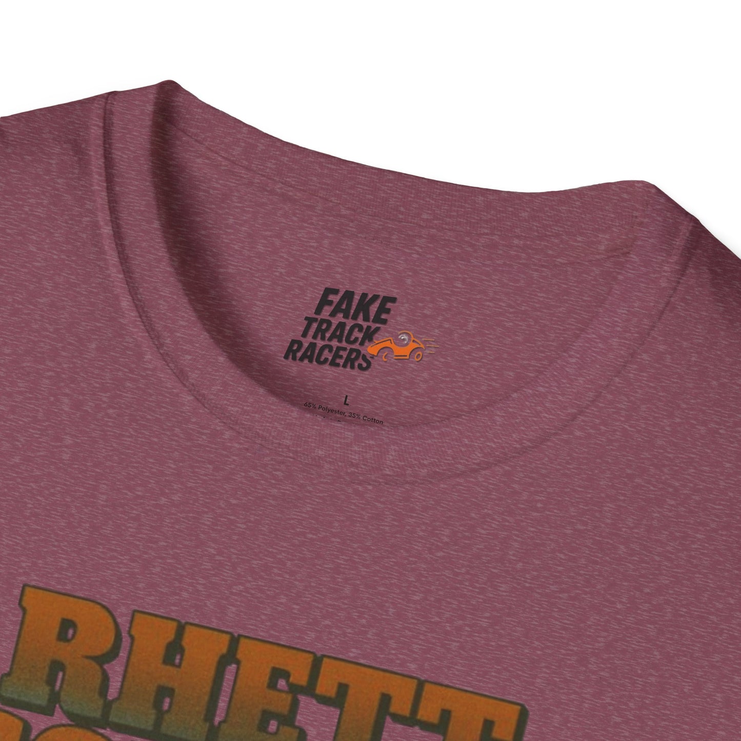 Vintage 90s Racing Tee Shirt RHETT COWAN, Fake Track Racing Shirt