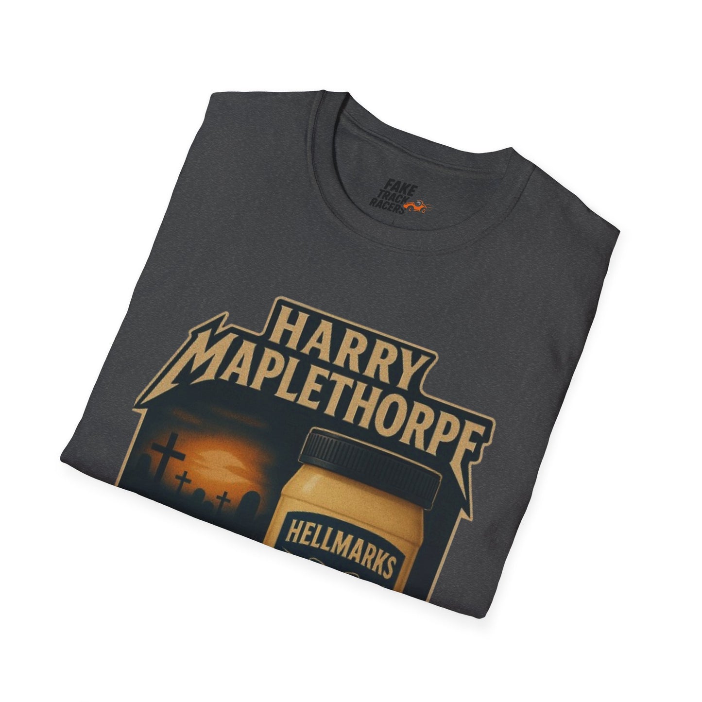 Vintage Style 90s Racing Tee Shirt HARRY MAPLETHORPE Hellmark's Fake Track Racers