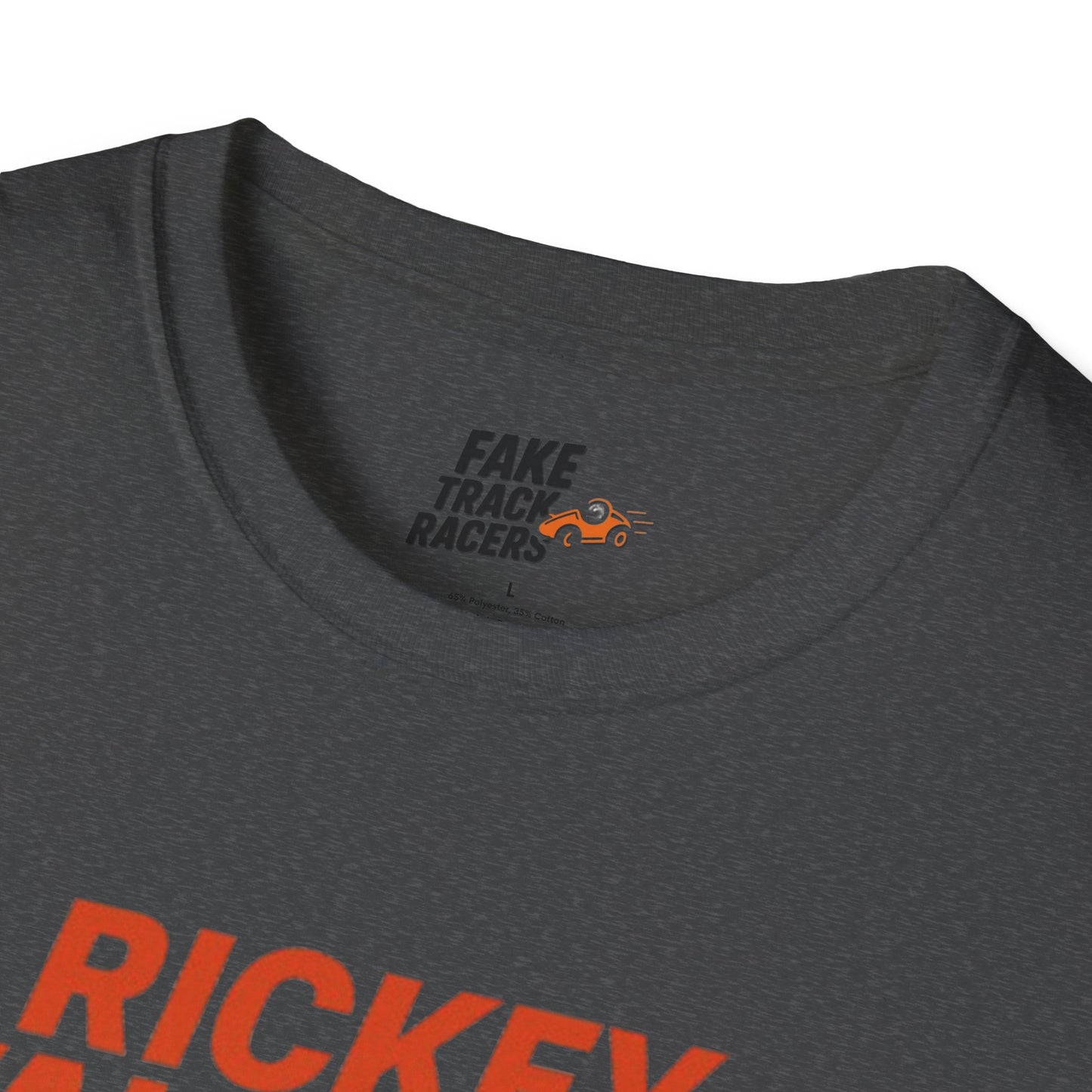 Vintage Style 90s Racing Tee Shirt RICKEY VALENTINE KMart Fake Track Racers