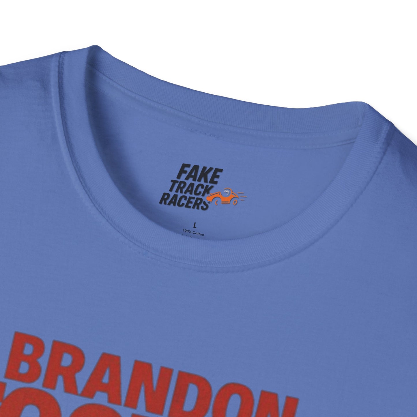 Vintage Style 90s Racing Tee Shirt BRANDON TOOTOO Alaska Fake Track Racers