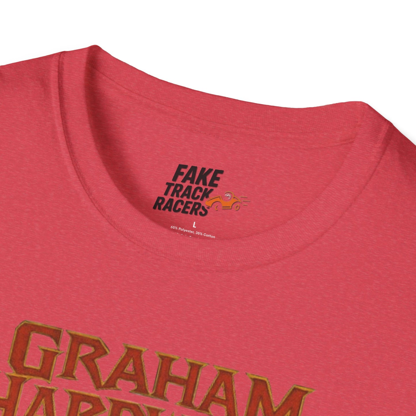Vintage Style 90s Racing Tee Shirt GRAHAM HARDWICK AOL Fake Track Racers