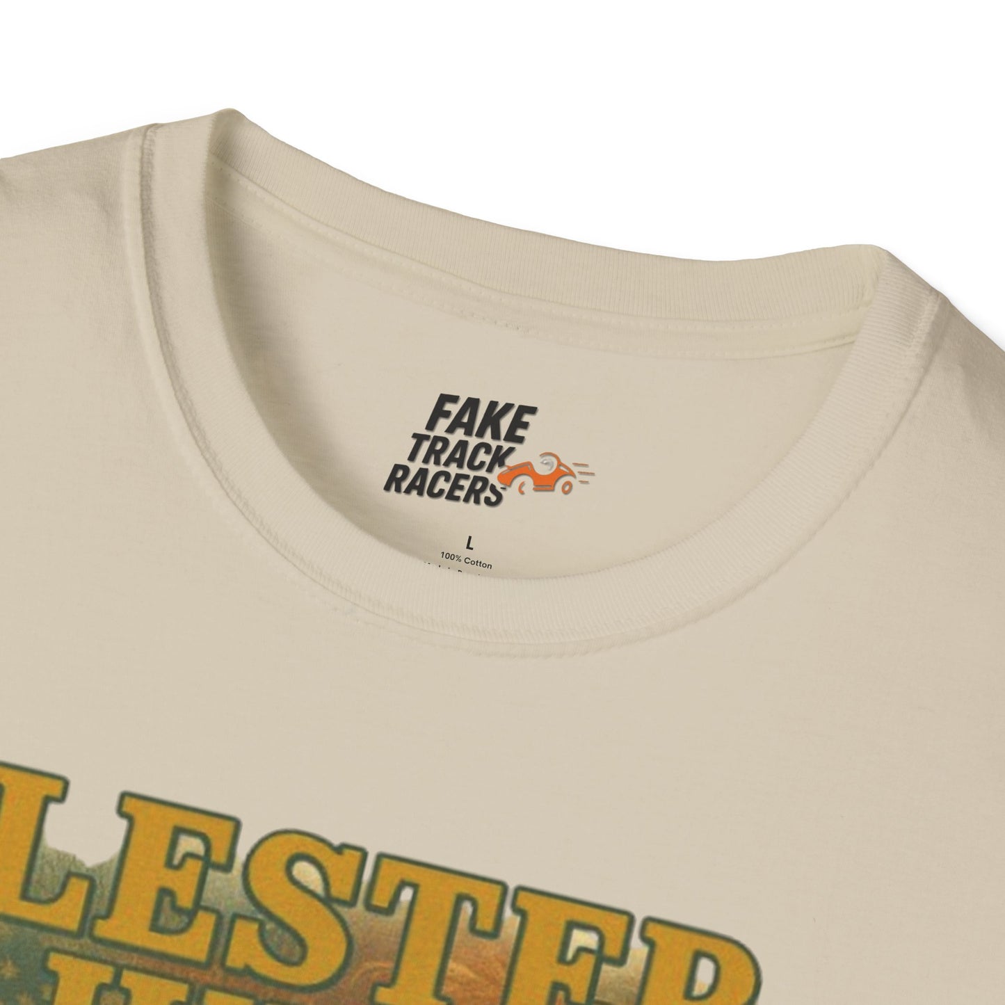 Vintage Style 90s Racing Tee Shirt LESTER JUDGE Memorial Shirt Fake Track Racers