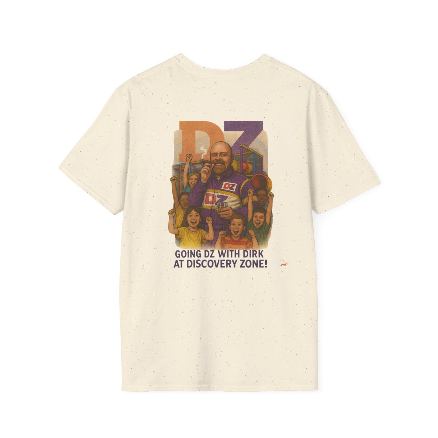 Vintage Style 90s Racing Tee DIRK CHUPWIPER DZ Fake Track Racers