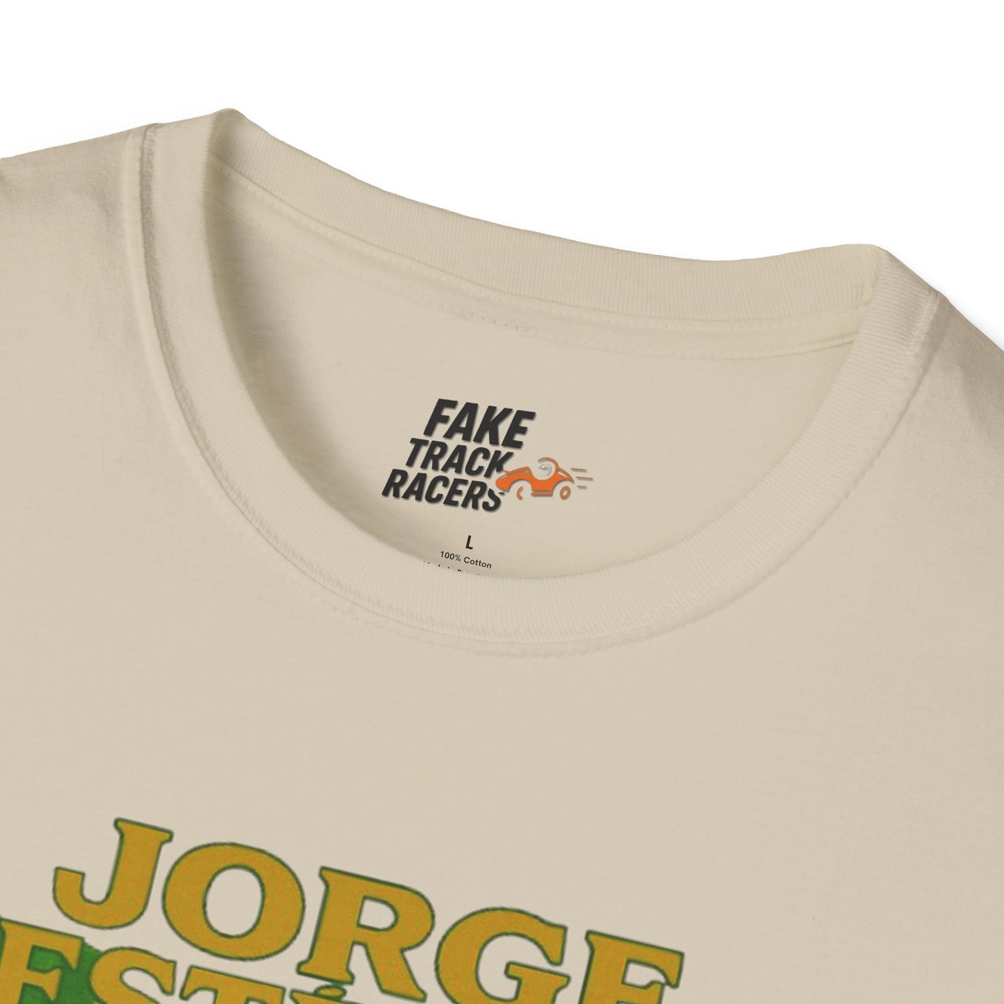 Vintage Style 90s Racing Tee Shirt JORGE ESTEVEZ Cerveza Champ Fake Track Racers